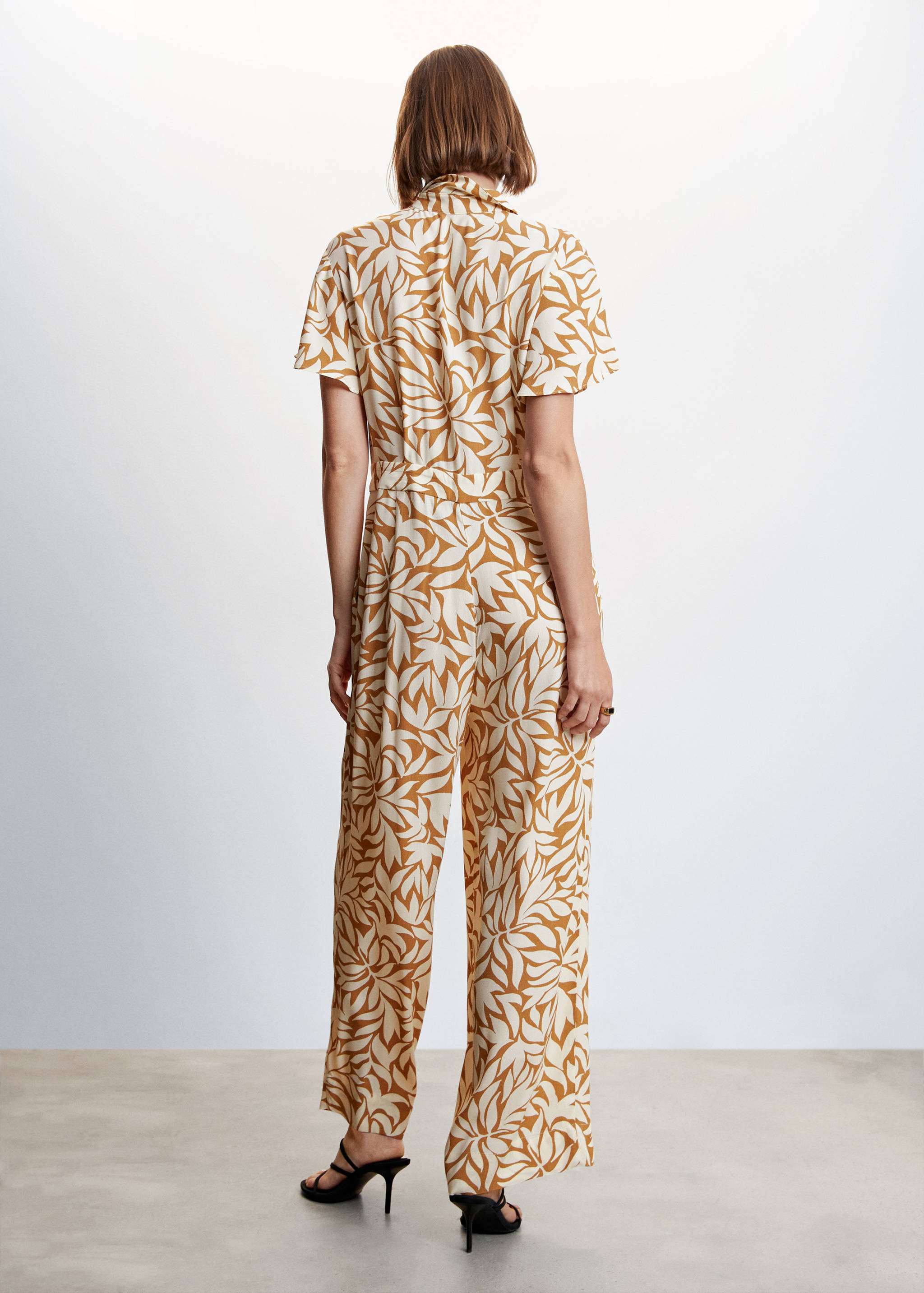 Printed shirt jumpsuit - Reverse of the article