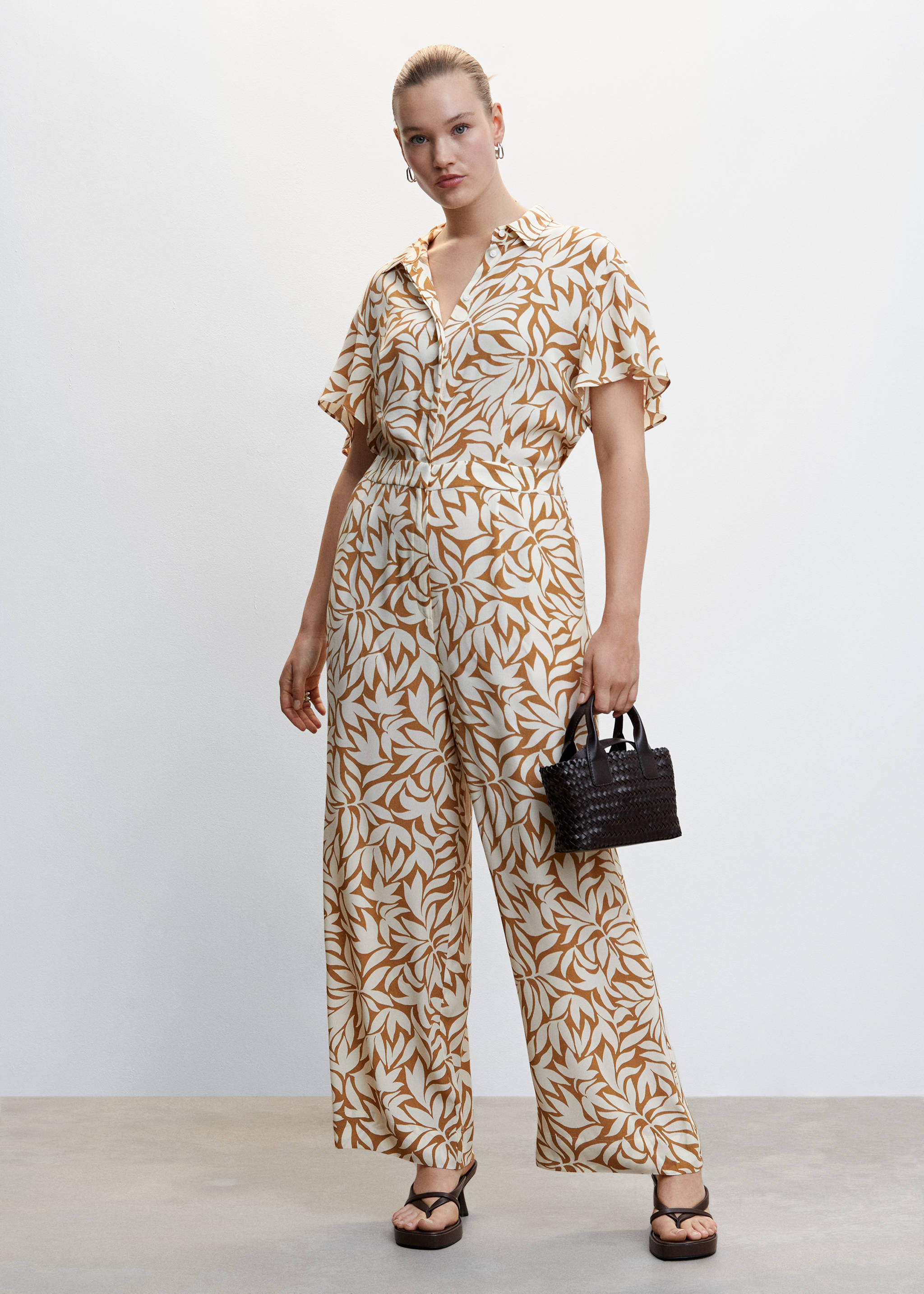 Printed shirt jumpsuit - Details of the article 3