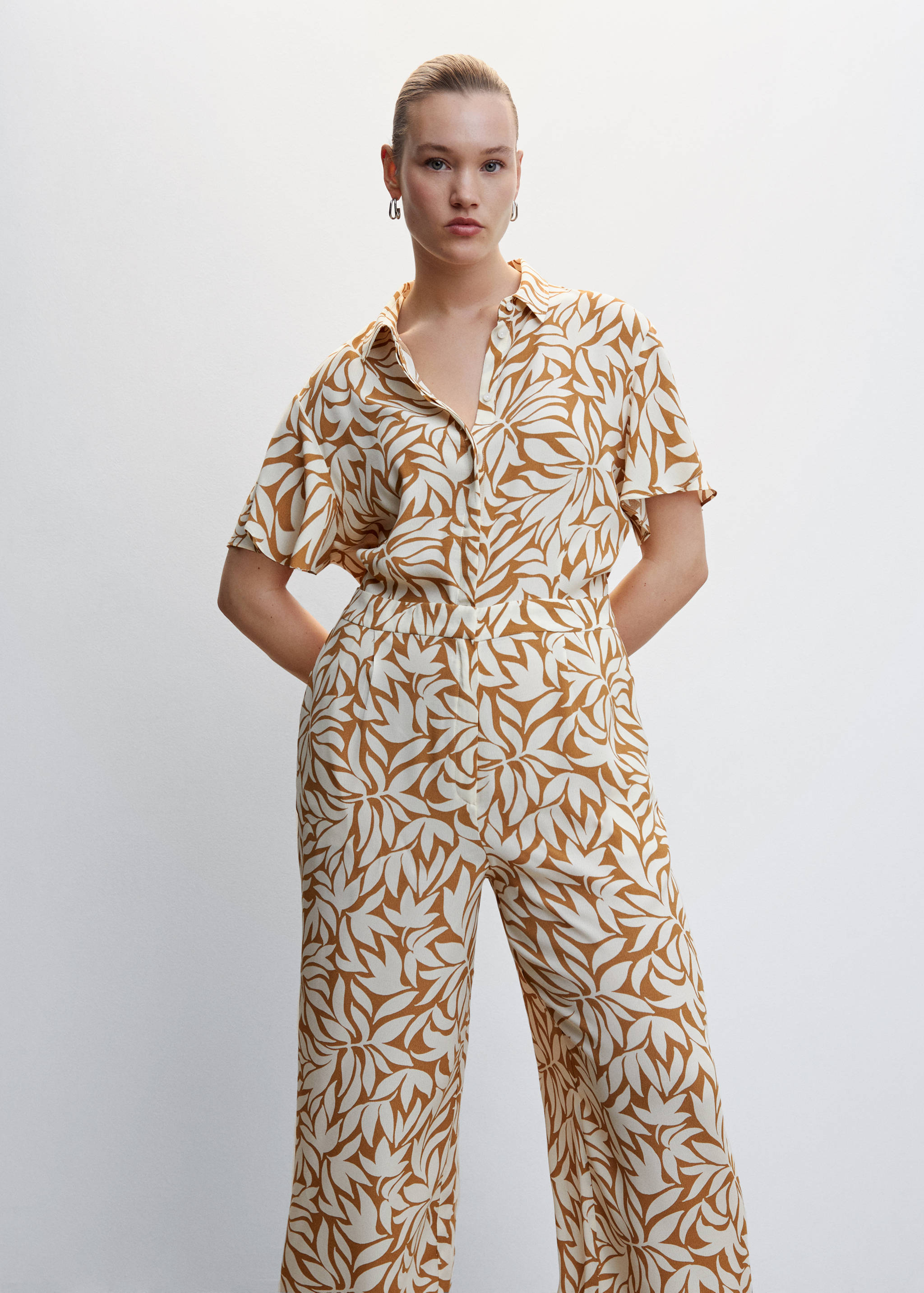 Printed shirt jumpsuit - Details of the article 5