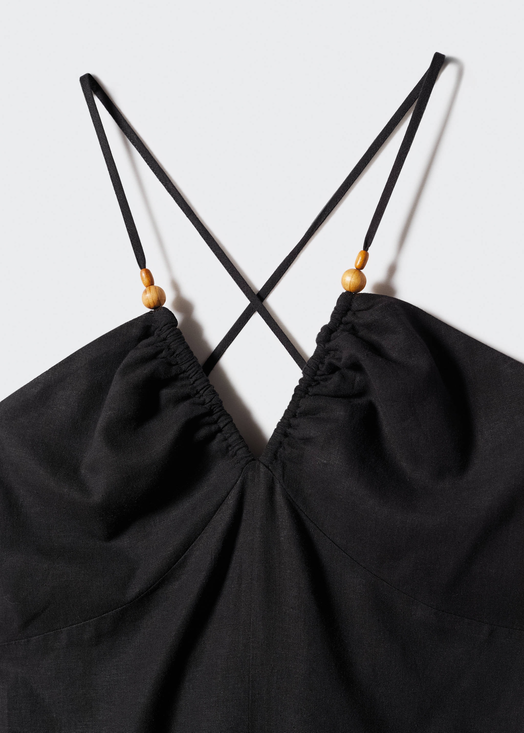 Linen cross-back dress - Details of the article 8