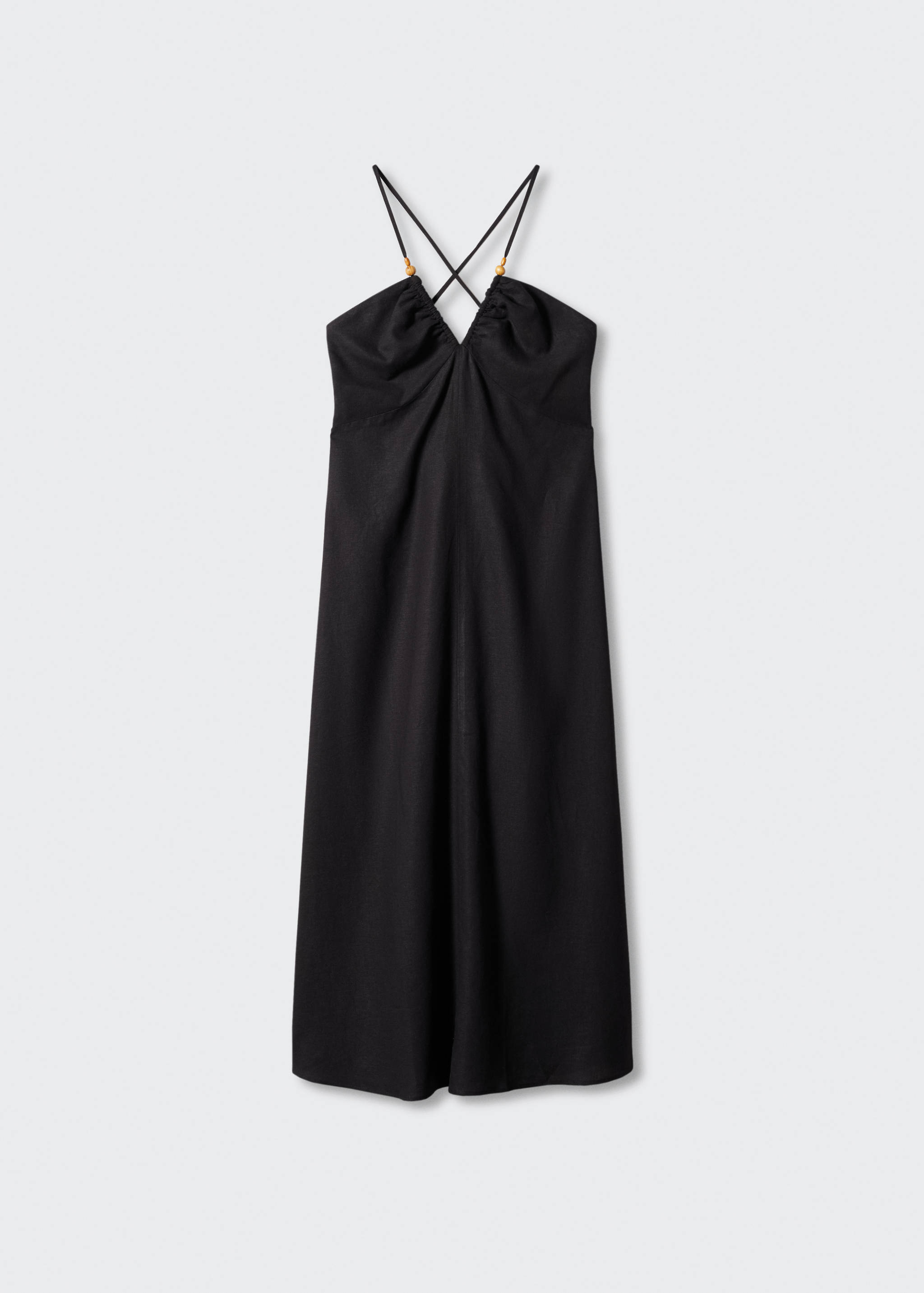 Linen cross-back dress - Article without model