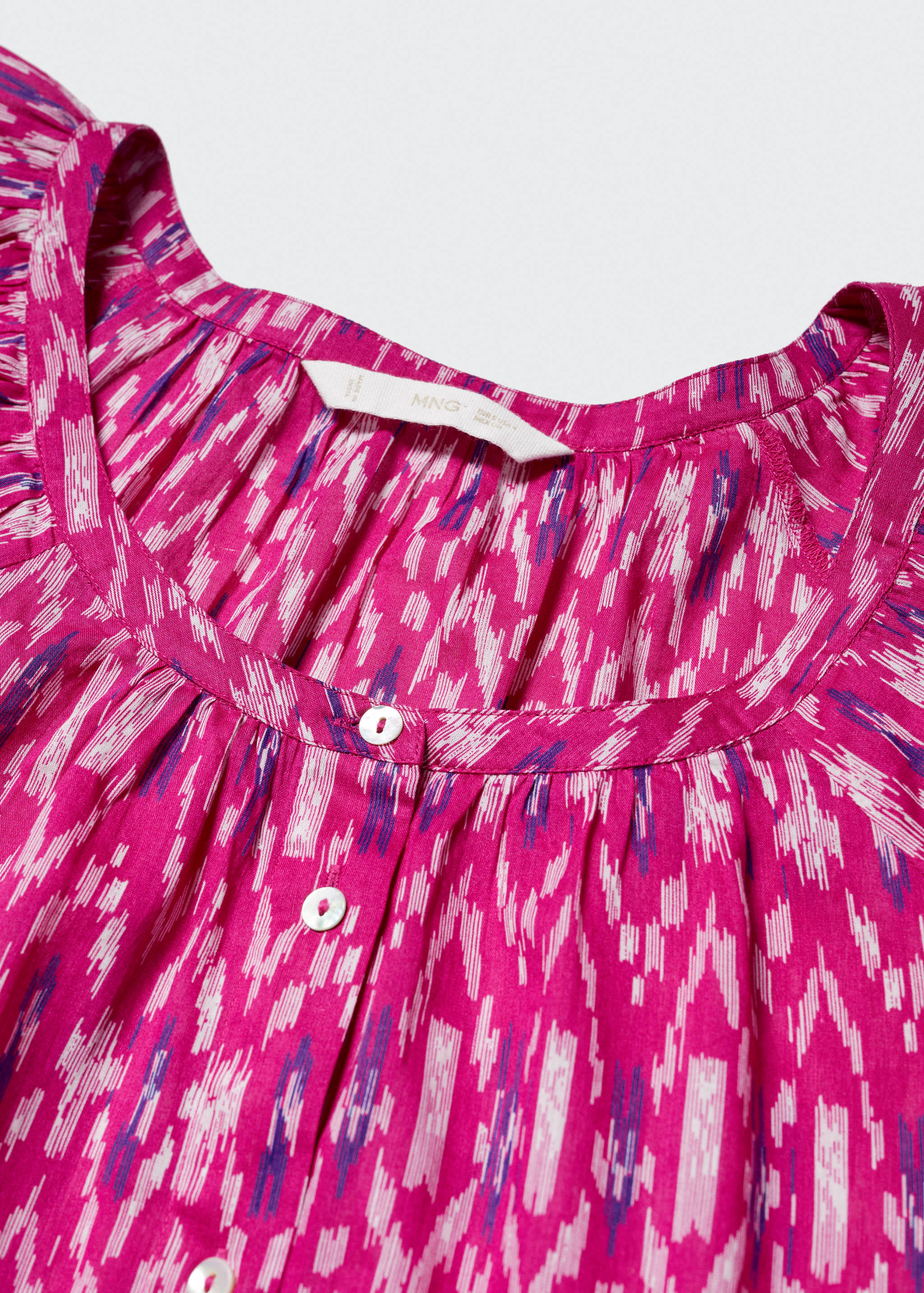 Printed puff sleeve blouse - Details of the article 8