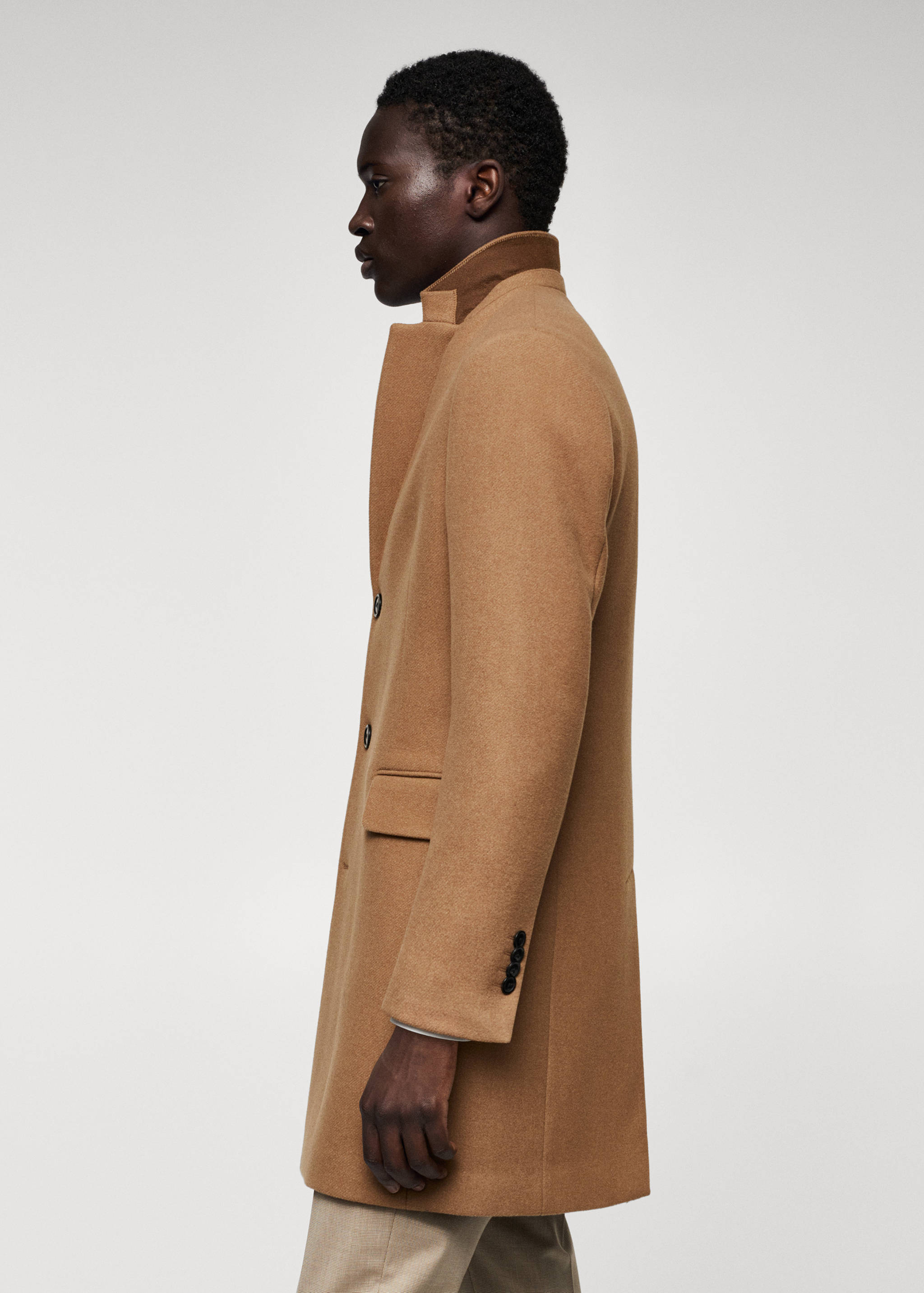 Long recycled wool coat - Details of the article 3