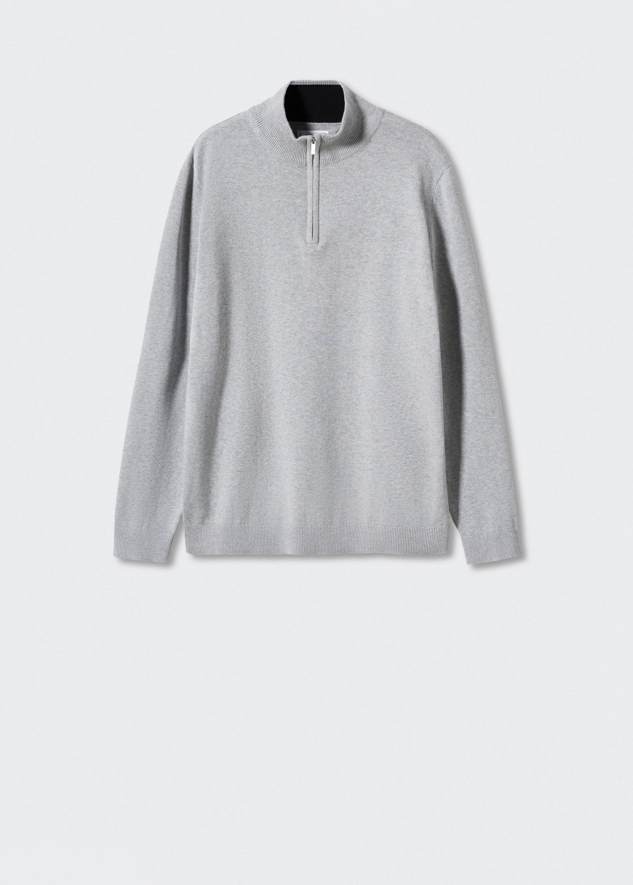 Perkins-neck sweater with zip - Article without model