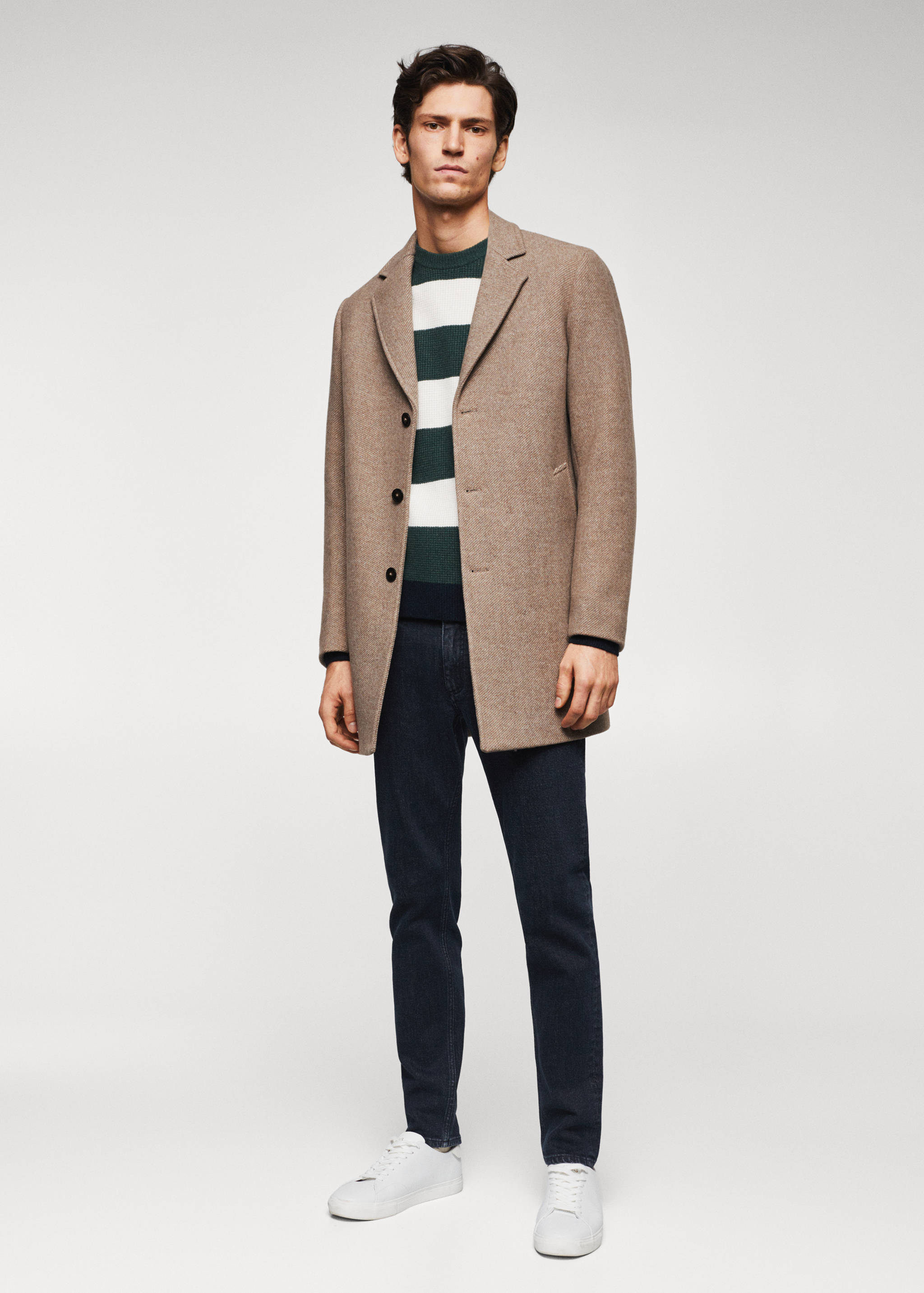 Mantel aus recycelter Wolle - Allgemeine Ansicht