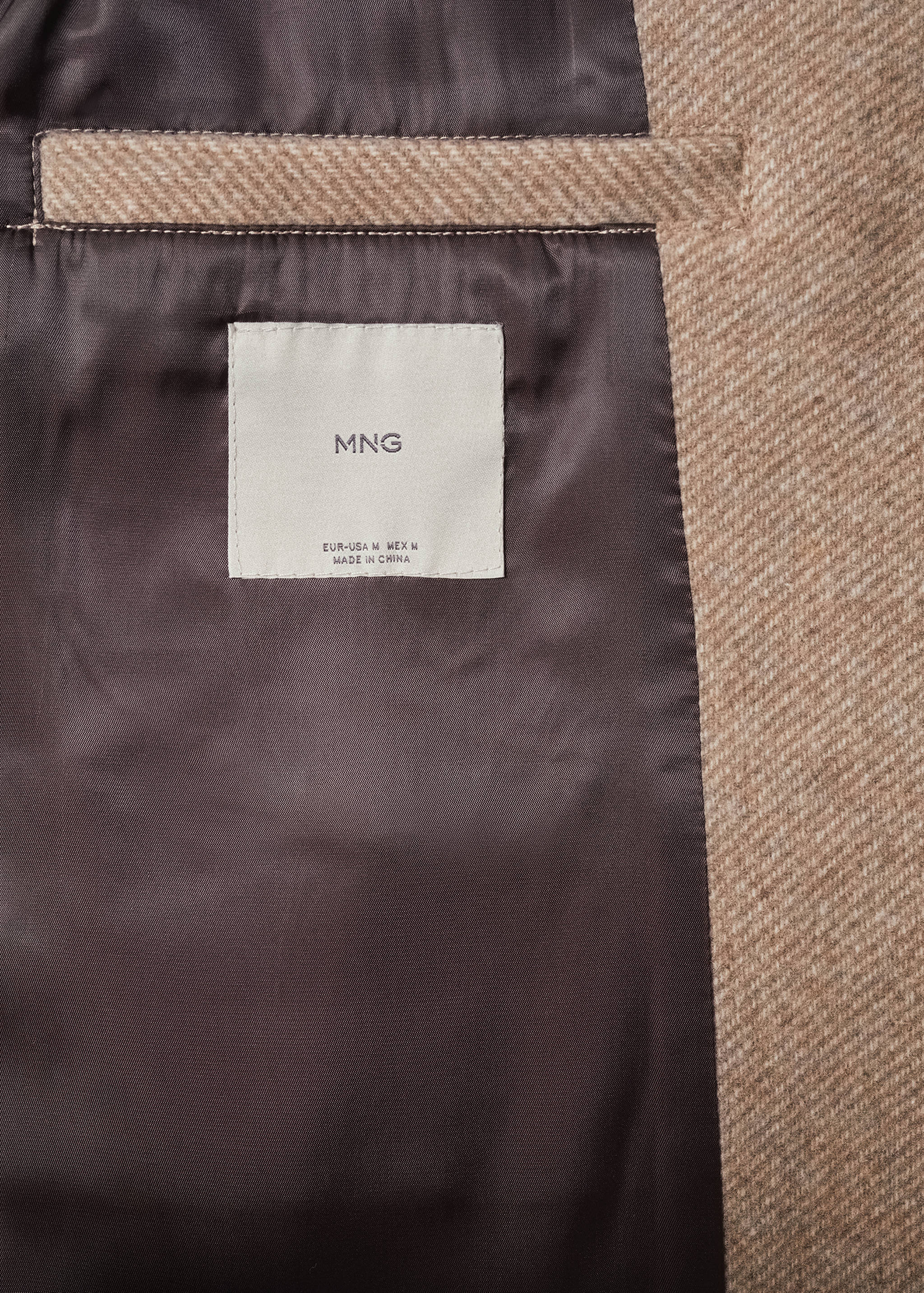 Mantel aus recycelter Wolle - Detail des Artikels 0