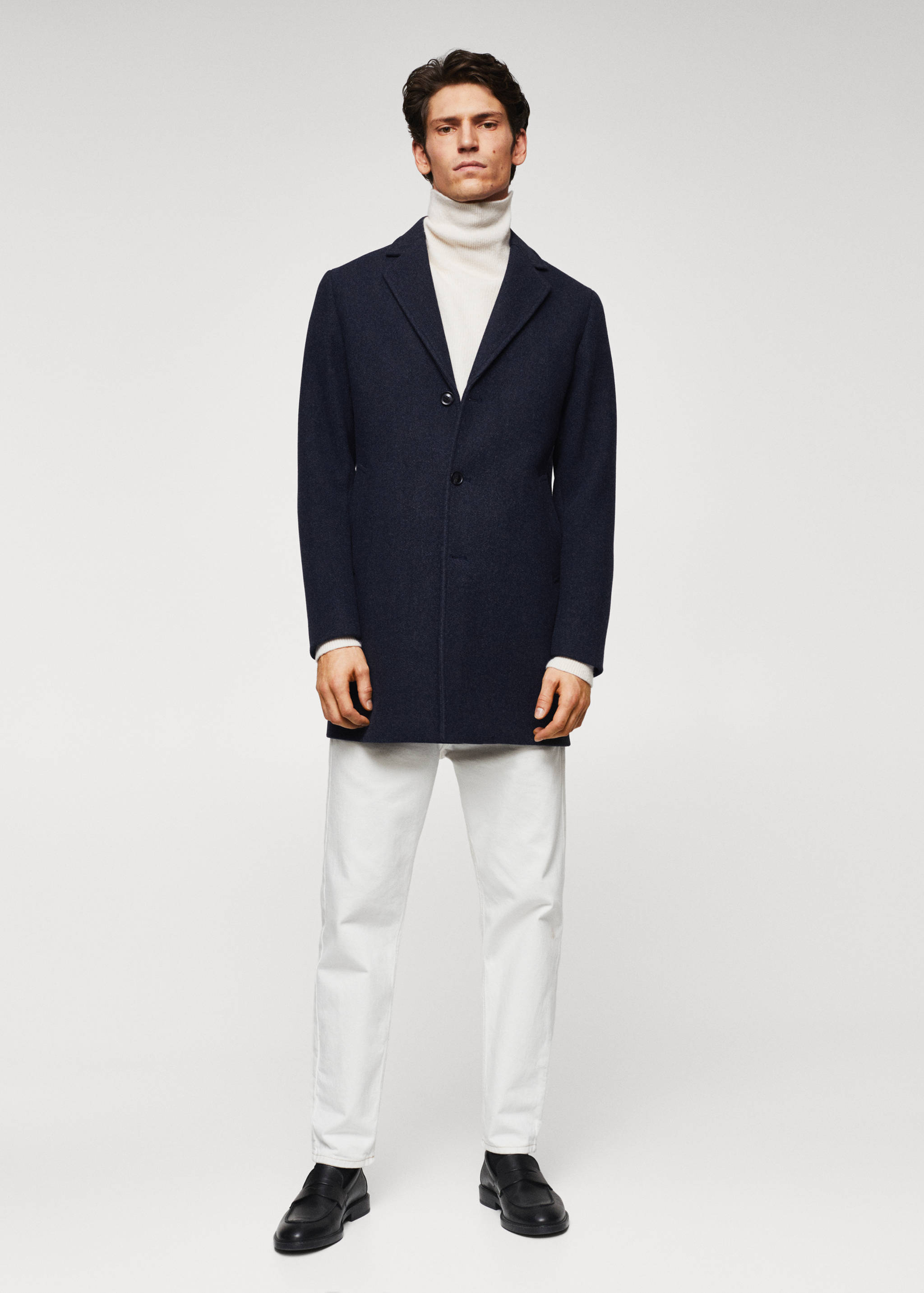 Mantel aus recycelter Wolle - Allgemeine Ansicht