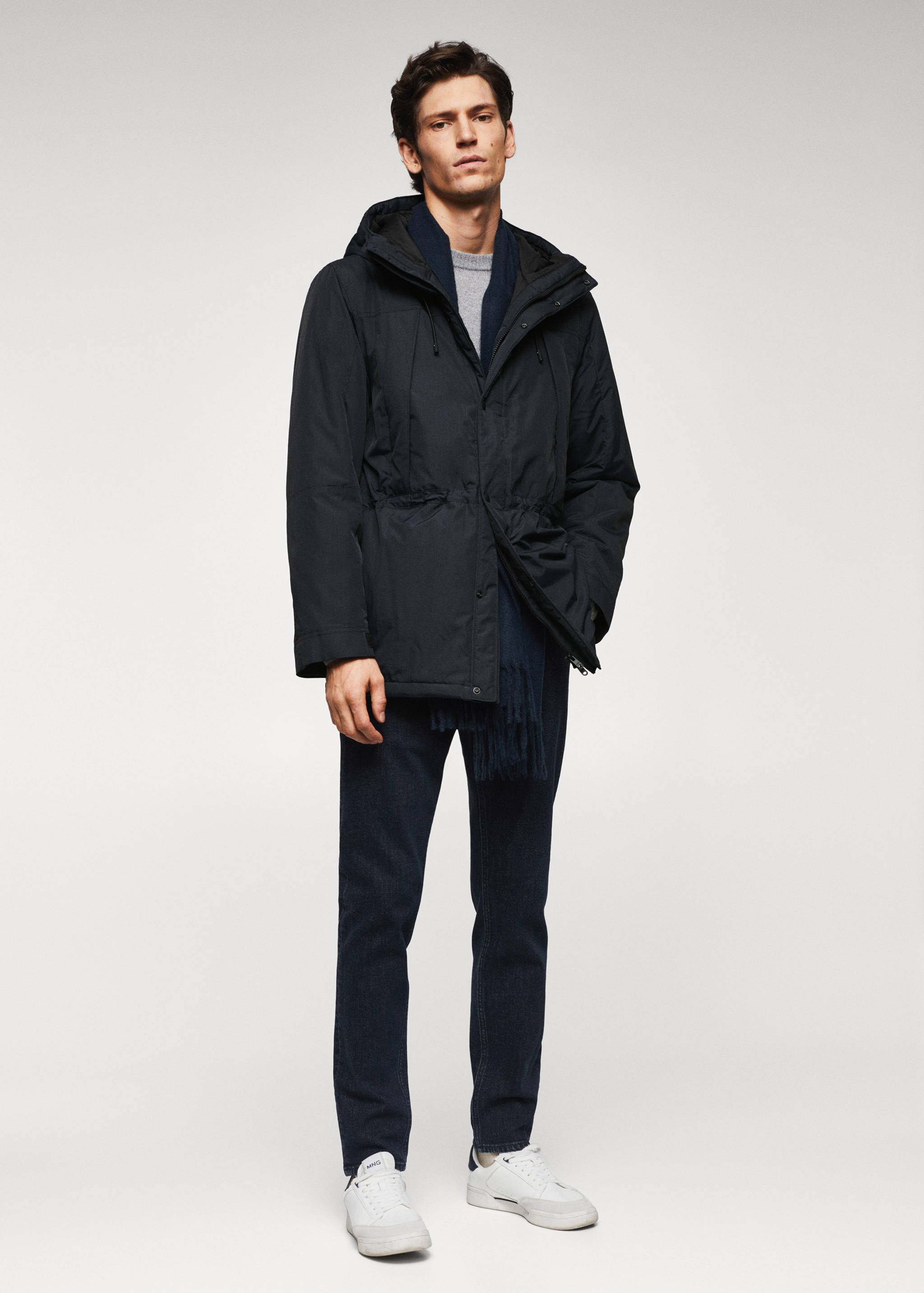 Water-repellent padded parka - General plane