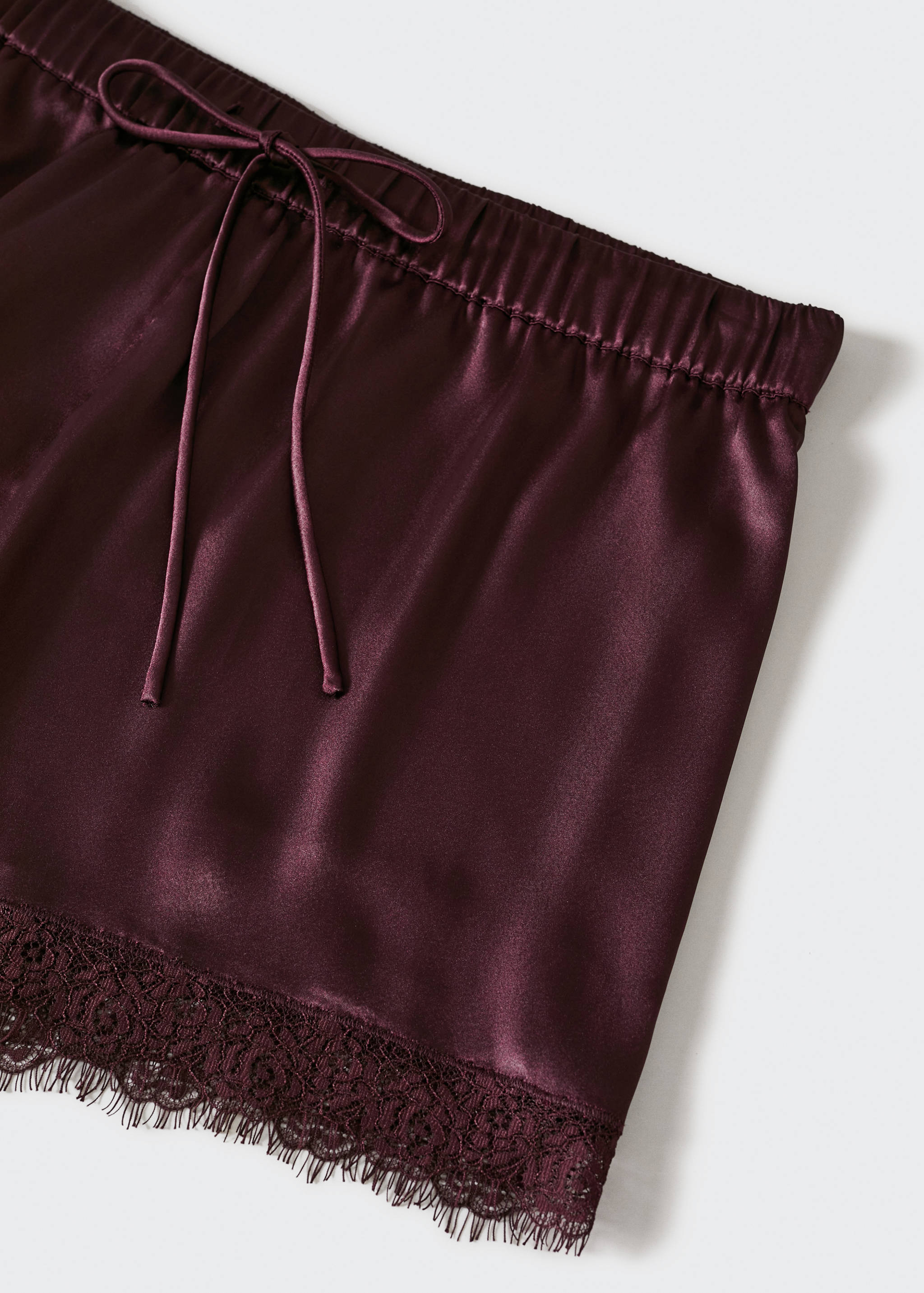 Satin lace shorts - Details of the article 8