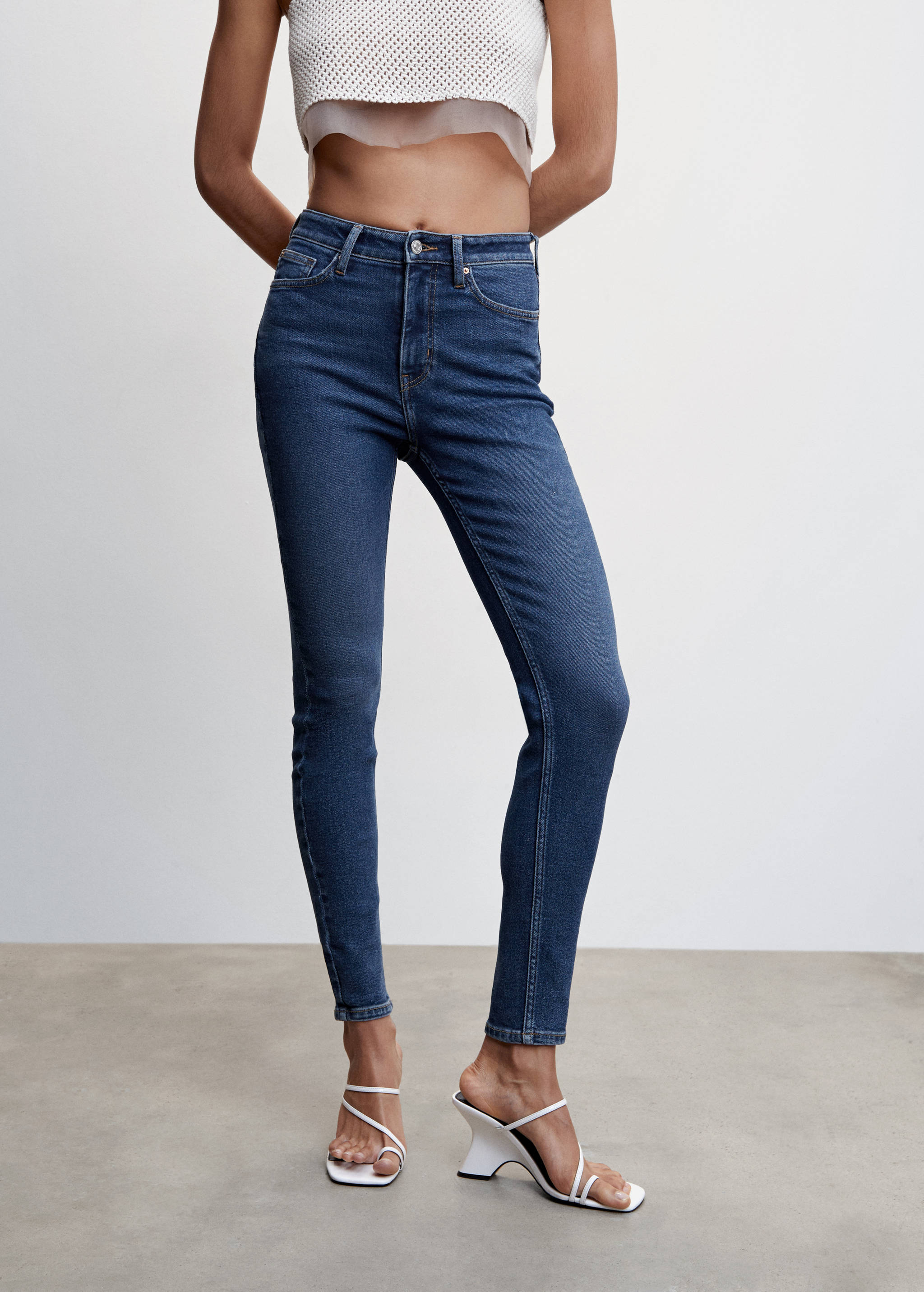High-rise skinny jeans - Medium plane
