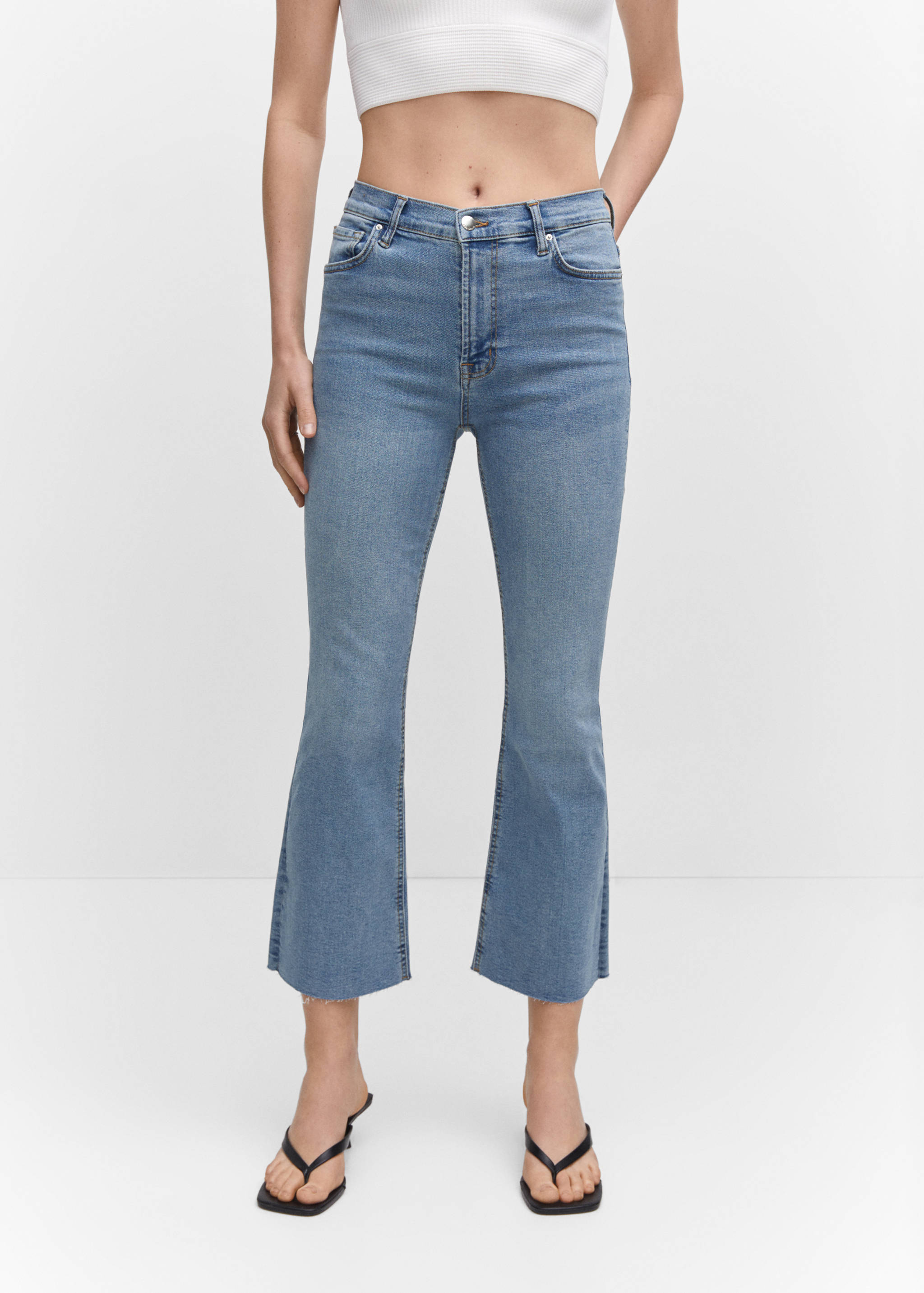 Jean flare crop - Plan moyen