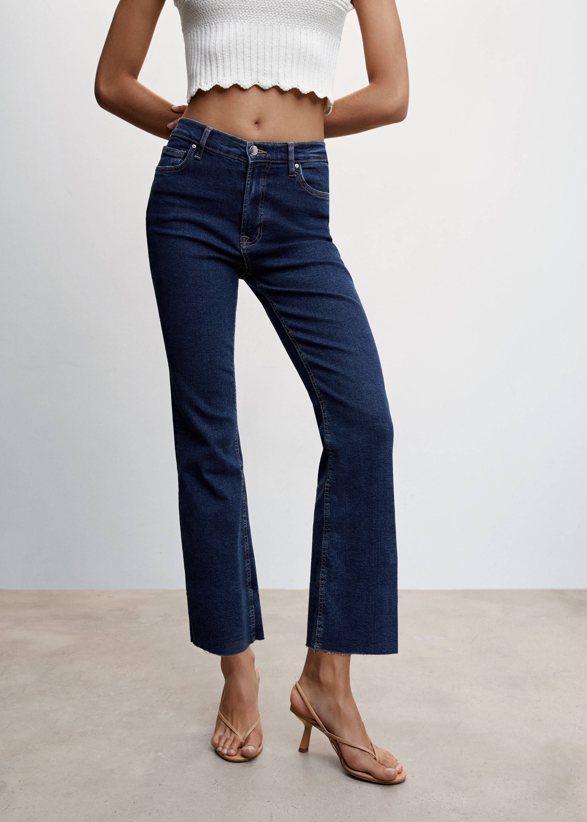 Jean flare crop - Plan moyen