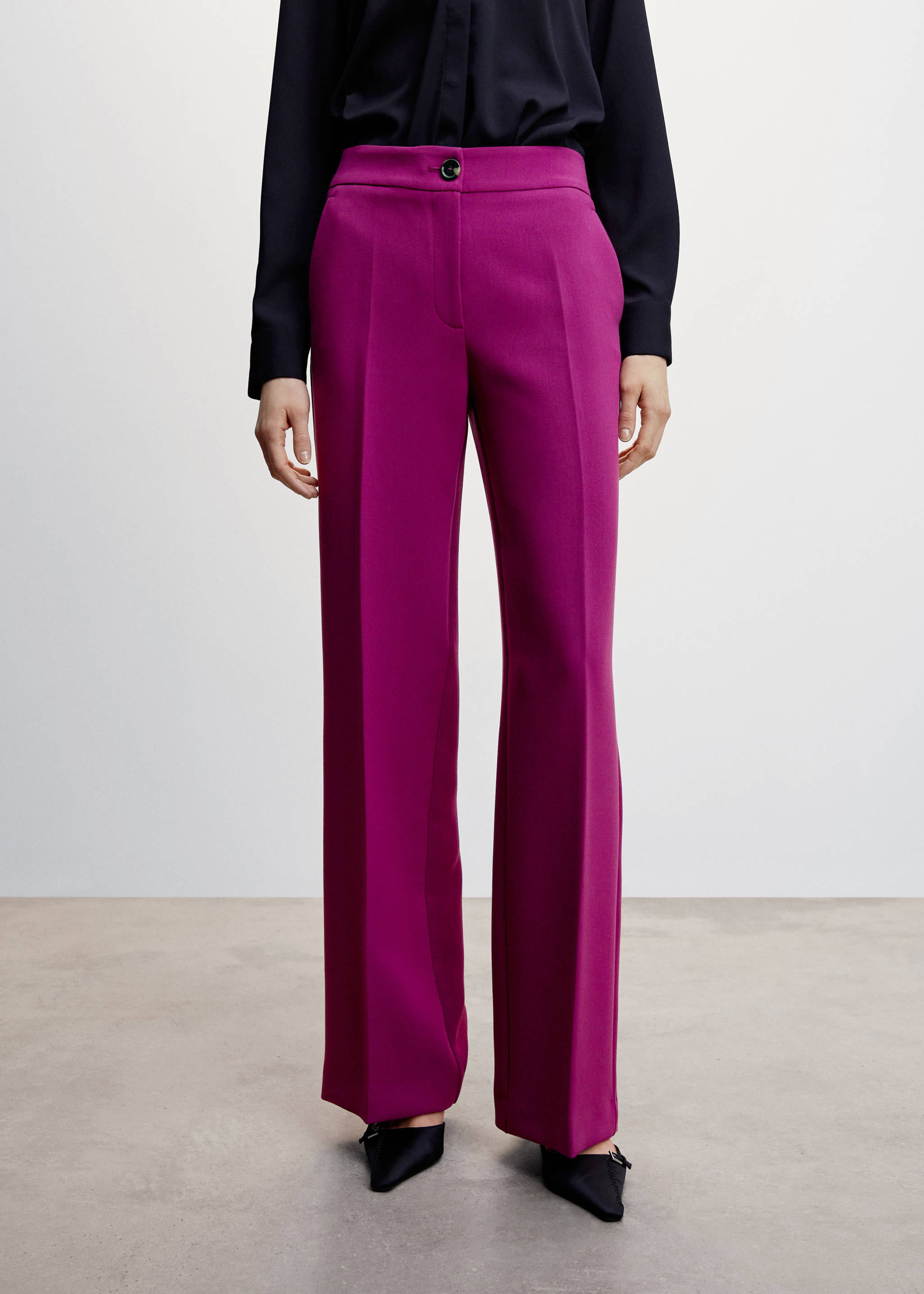 Flowy palazzo trousers - Medium plane