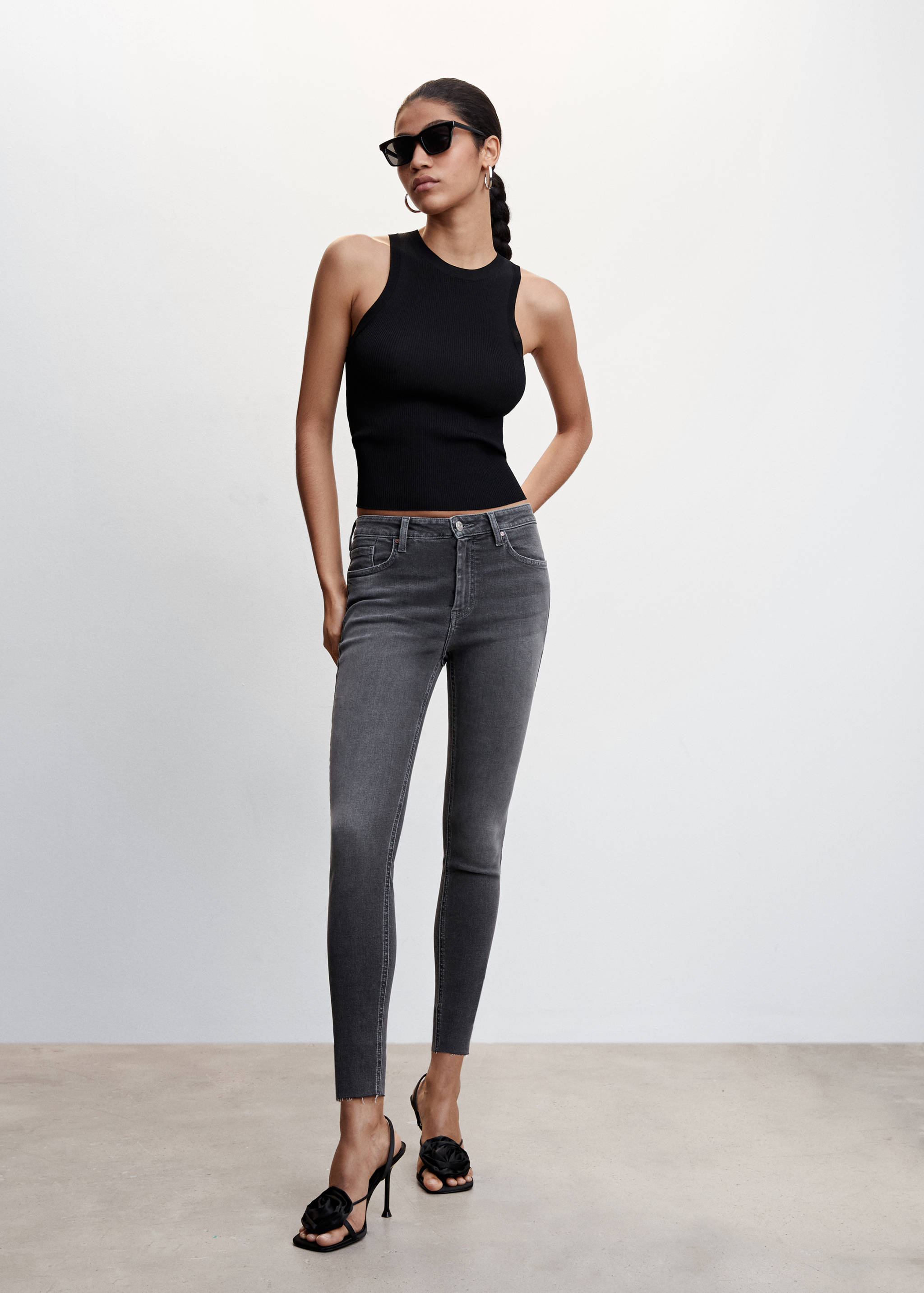 Skinny cropped jeans - General plane