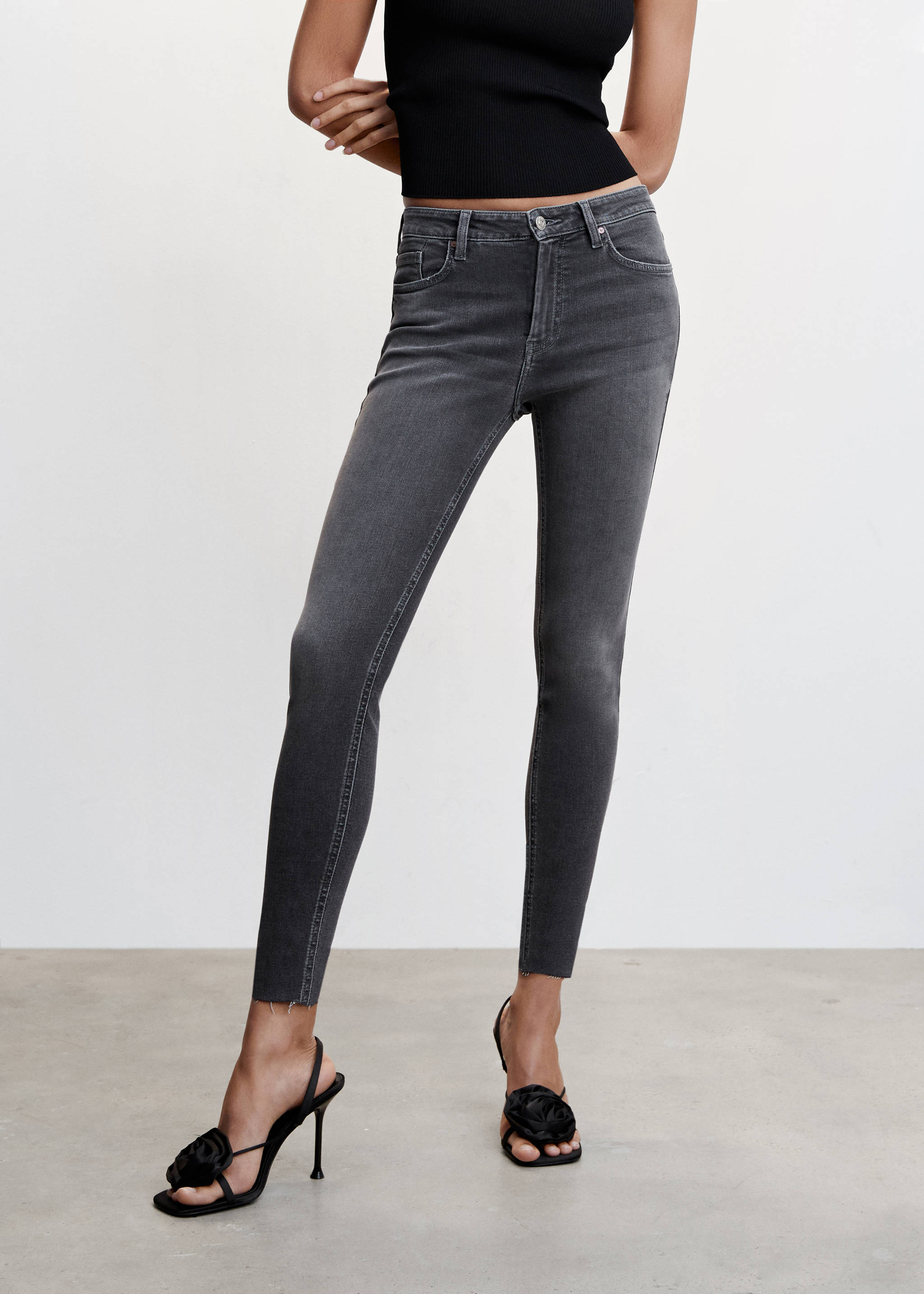 Skinny cropped jeans - Medium plane