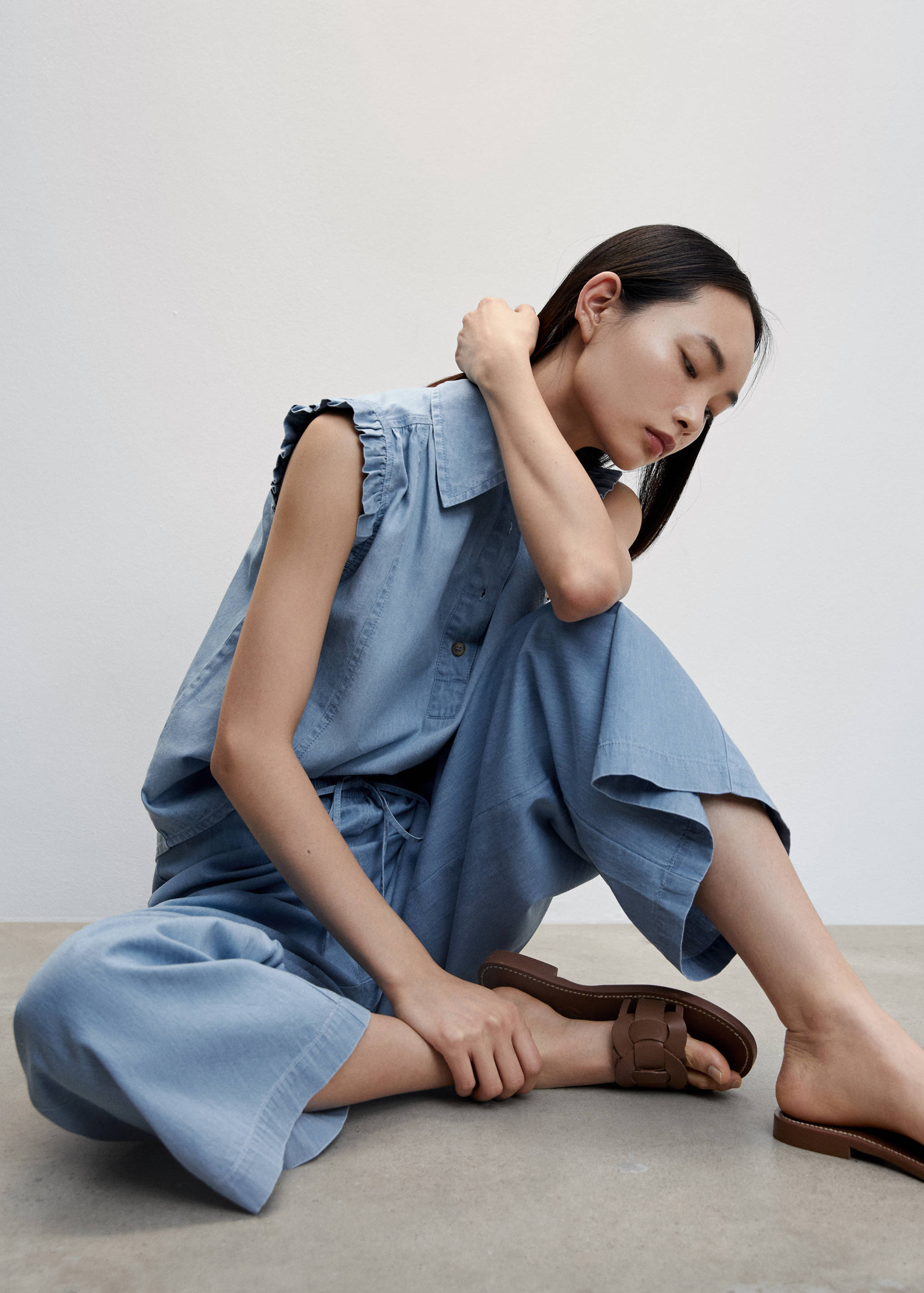 Pantalón culotte algodón Tencel - Detalle del artículo 2