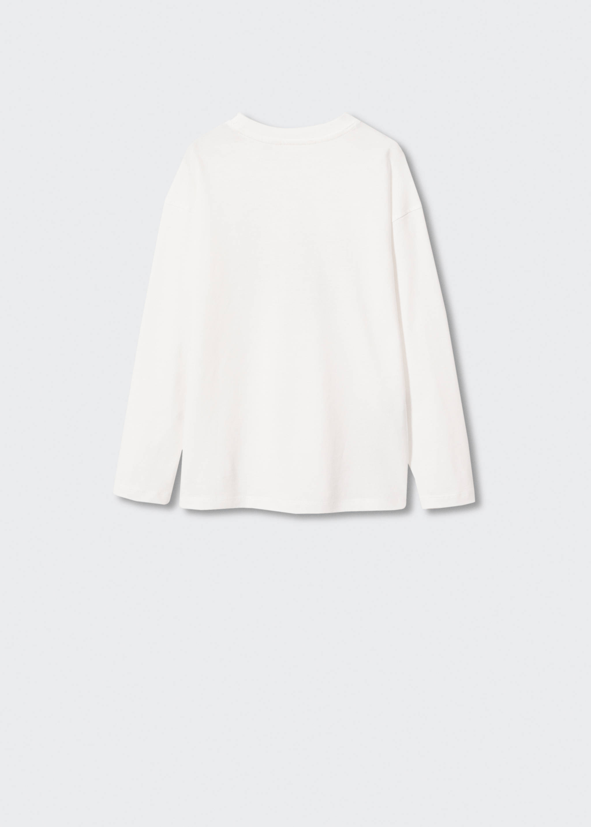 Bedrucktes Baumwoll-T-Shirt - Rückseite des Artikels