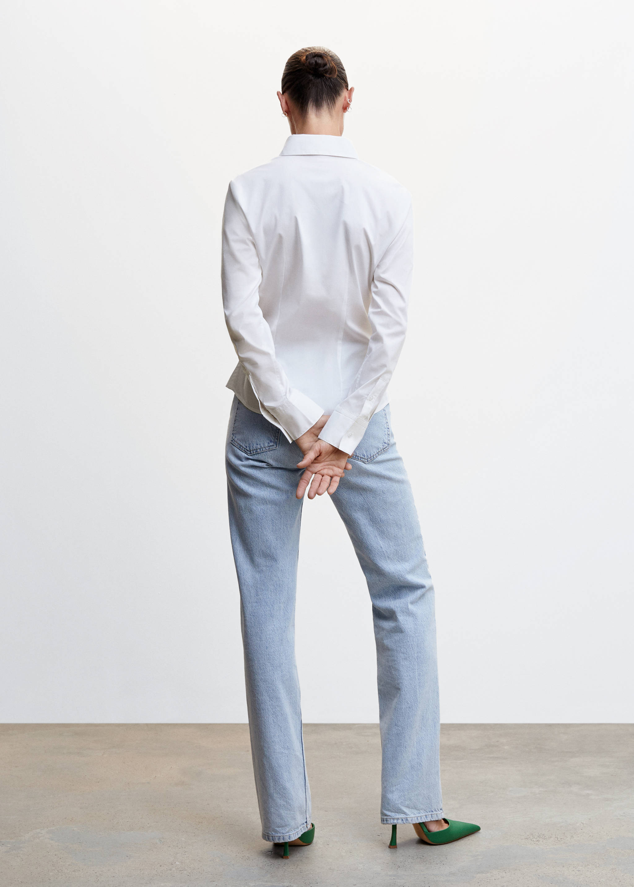 Basic-Baumwollhemd - Rückseite des Artikels