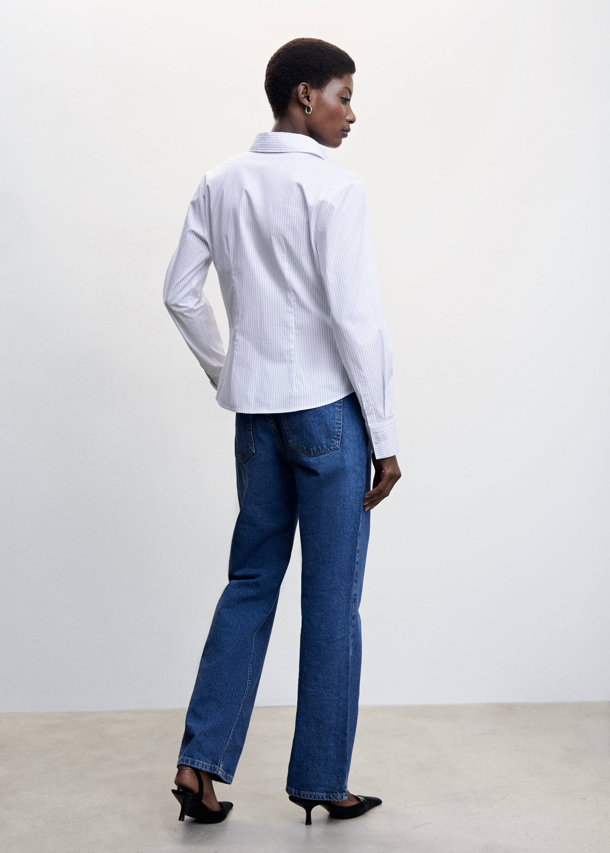 Basic-Baumwollhemd - Rückseite des Artikels