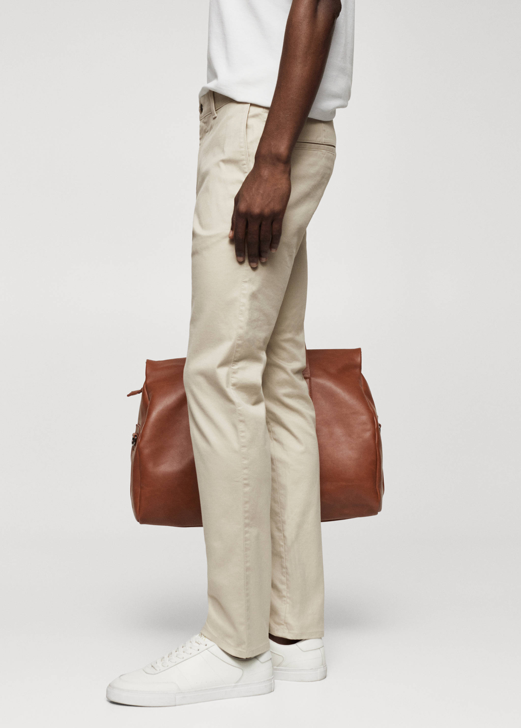 Keprové kalhoty chino slim fit - Detail zboží 2