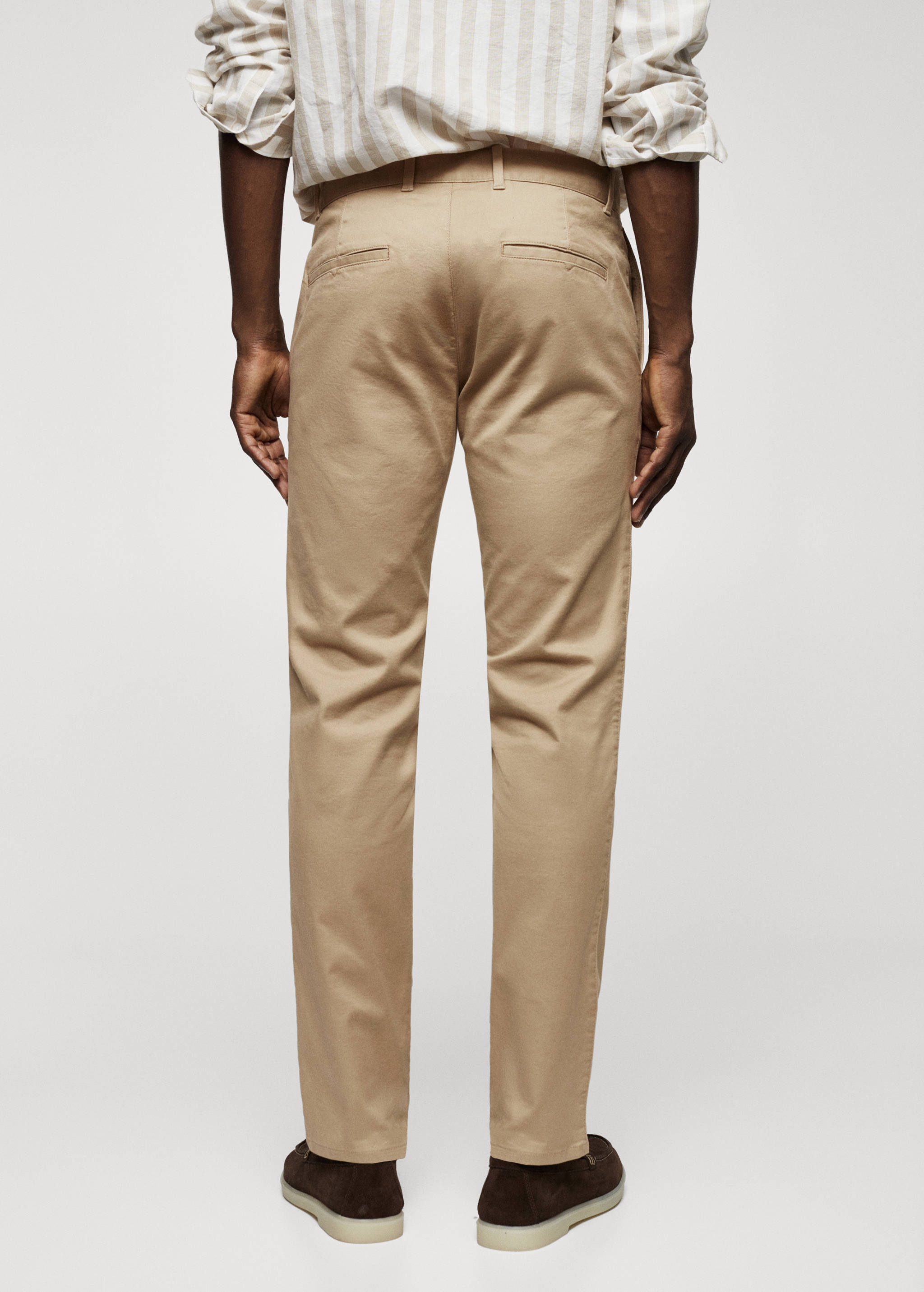 Keprové kalhoty chino slim fit - Zadní strana zboží
