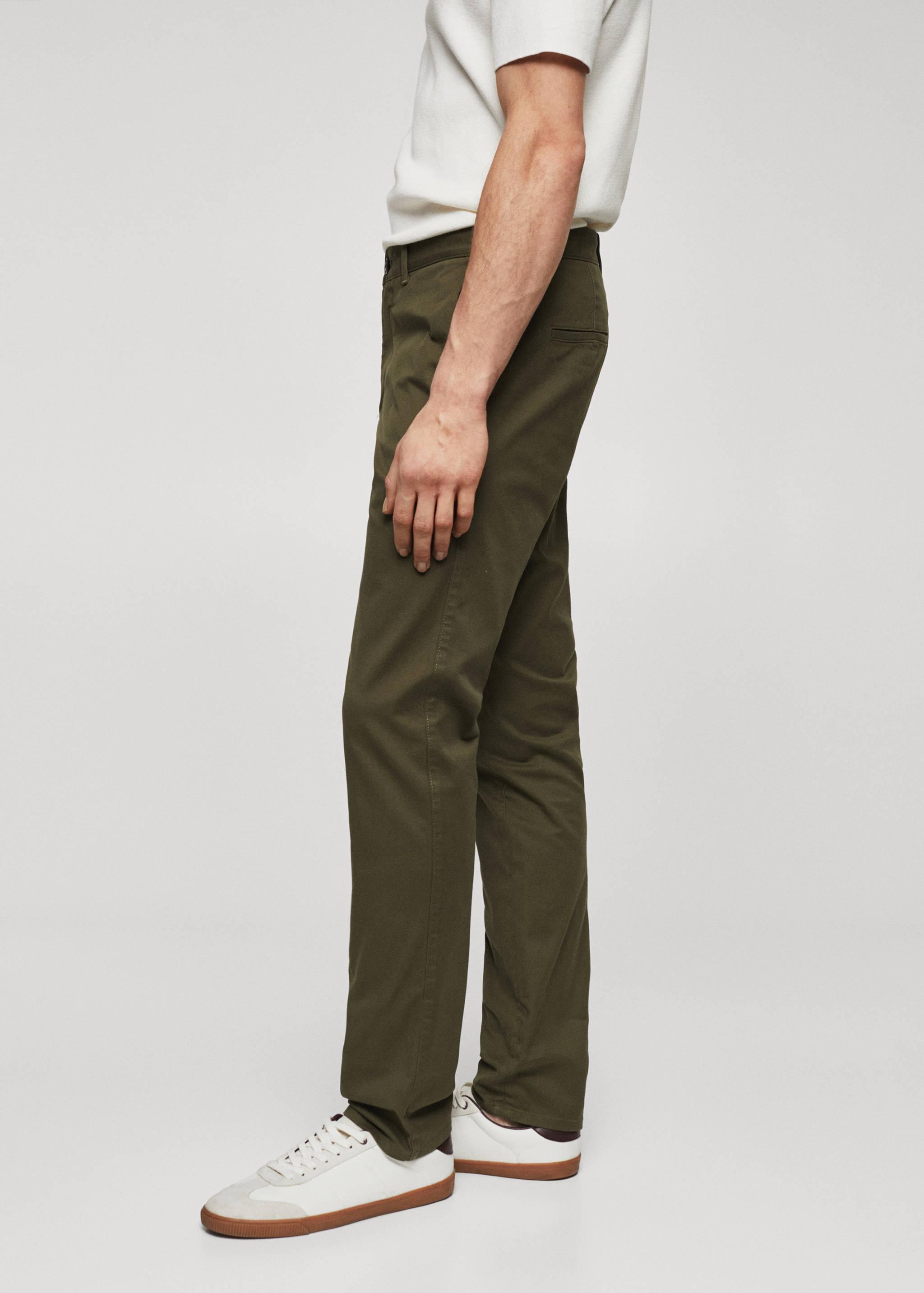 Keprové kalhoty chino slim fit - Detail zboží 4