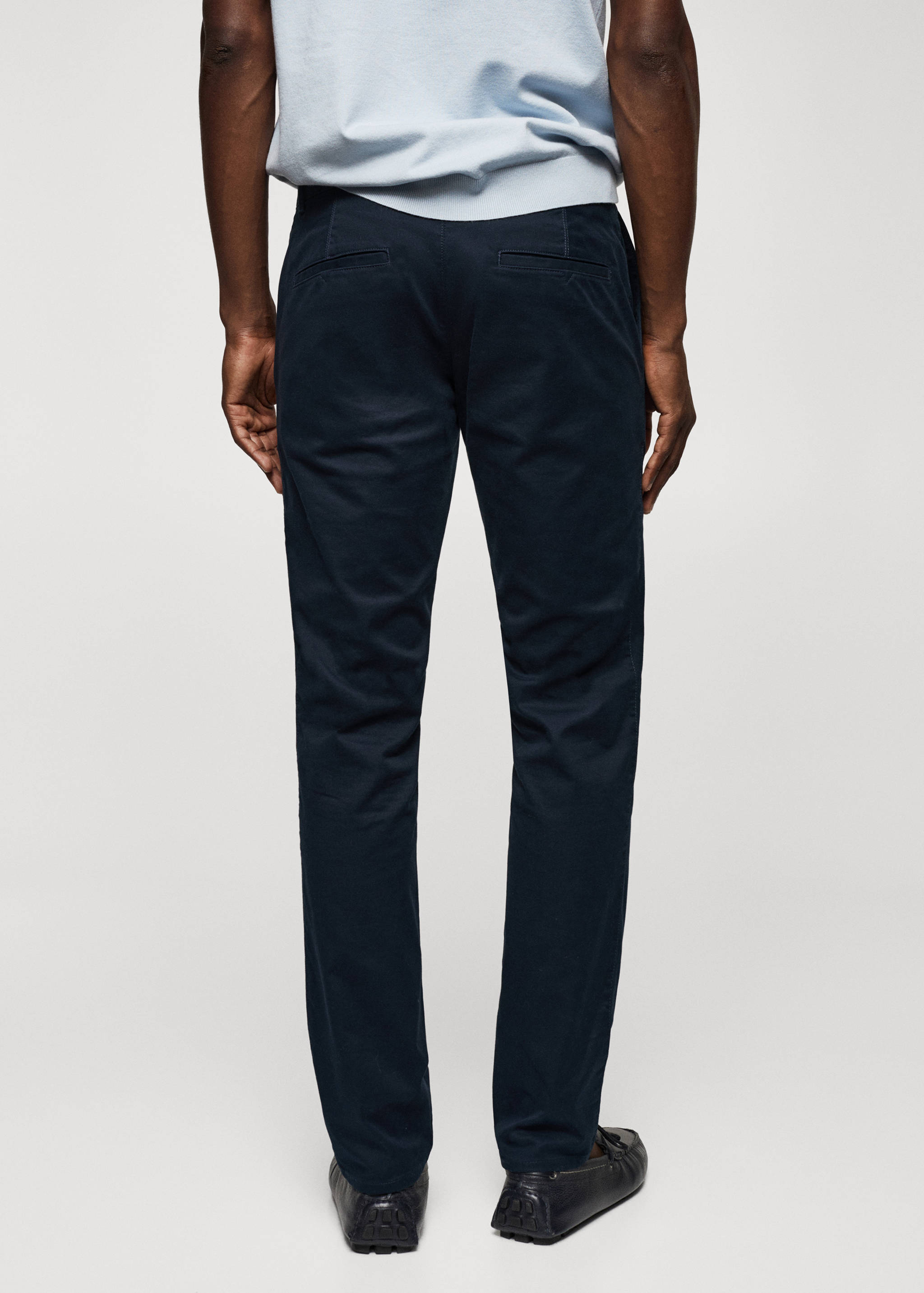 Keprové kalhoty chino slim fit - Zadní strana zboží