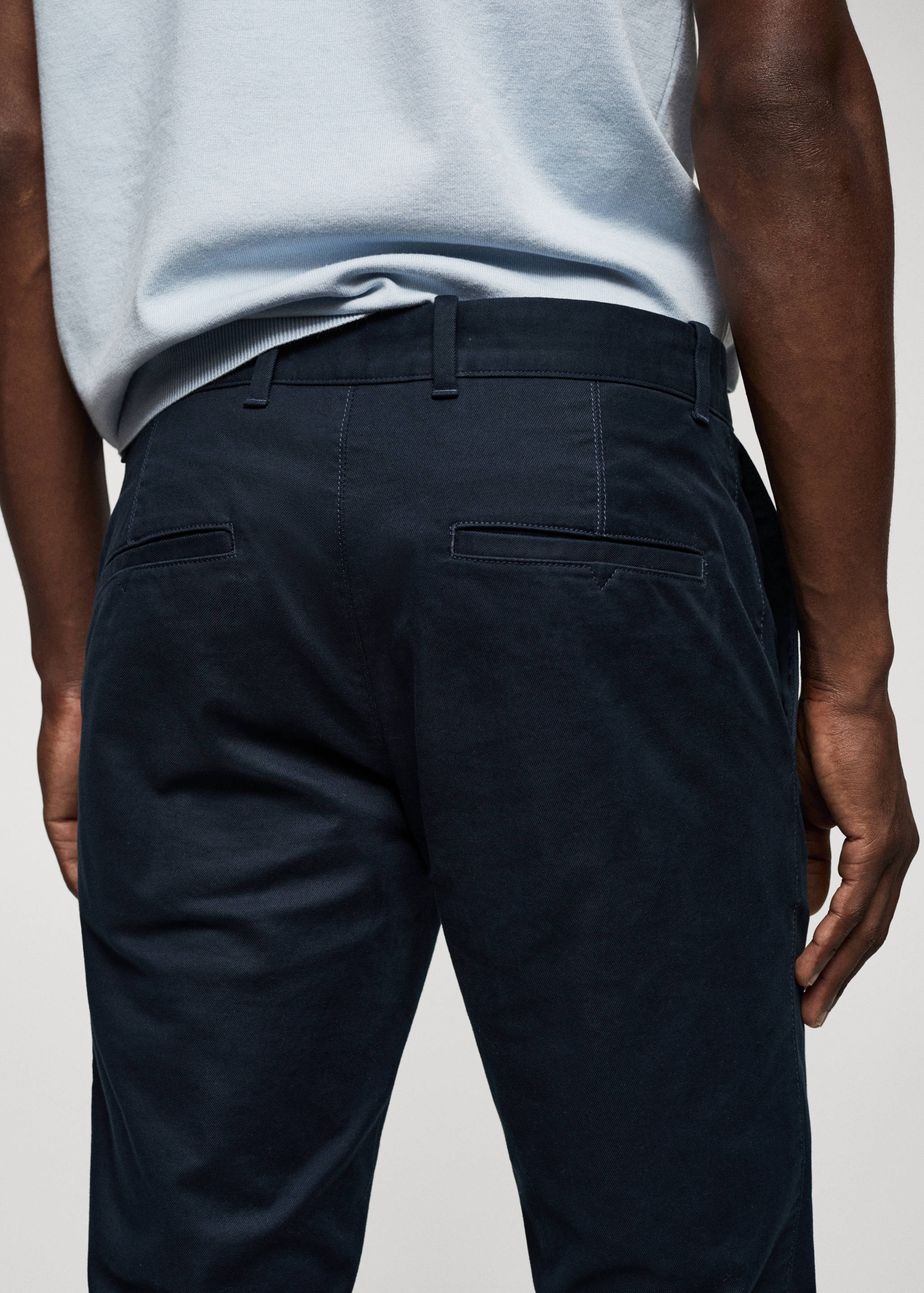 Keprové kalhoty chino slim fit - Detail zboží 4