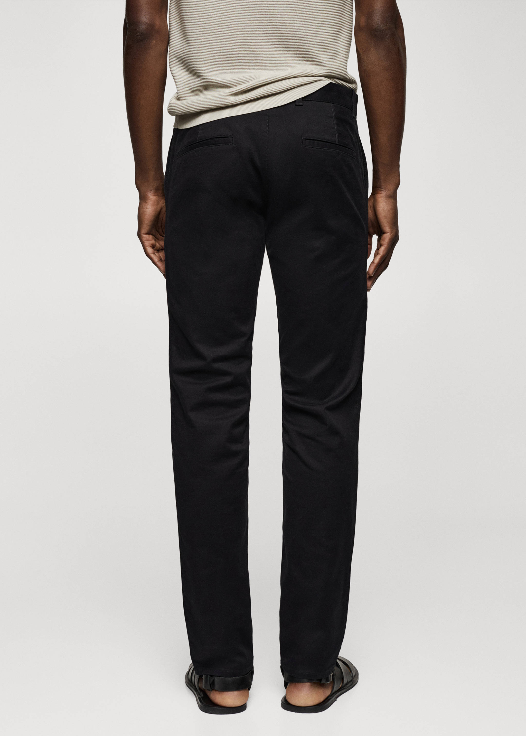Keprové kalhoty chino slim fit - Zadní strana zboží