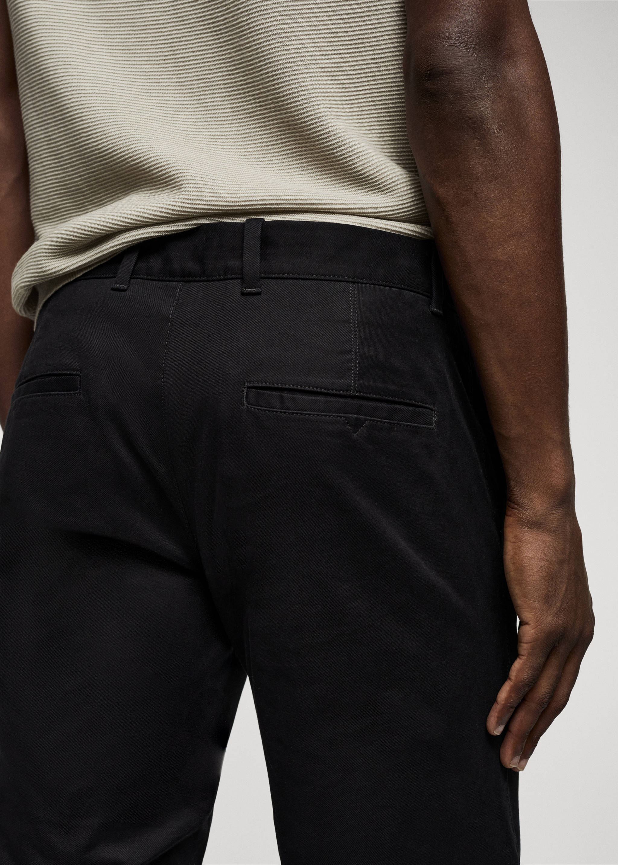 Keprové kalhoty chino slim fit - Detail zboží 4