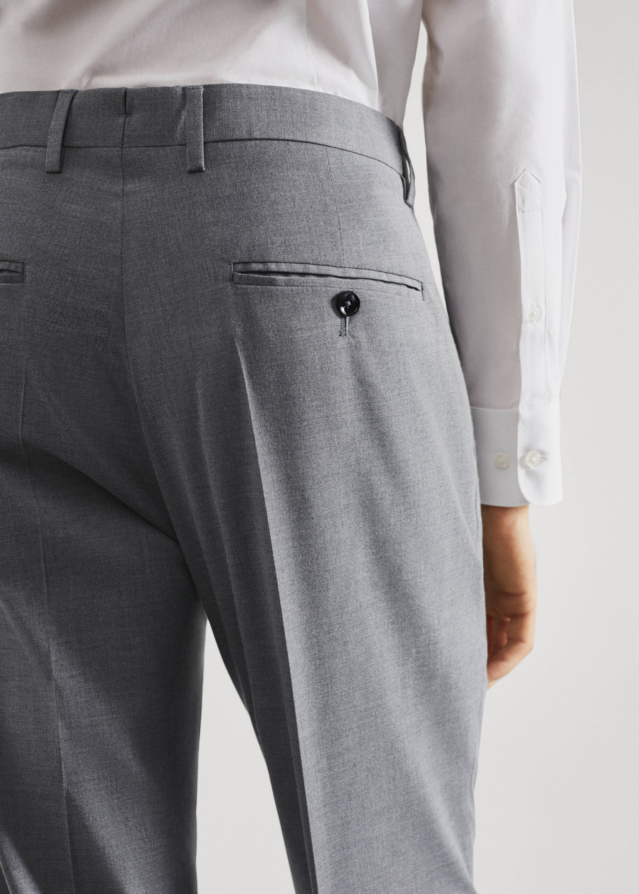 Geruite slim fit pantalon - Detail van het artikel 4