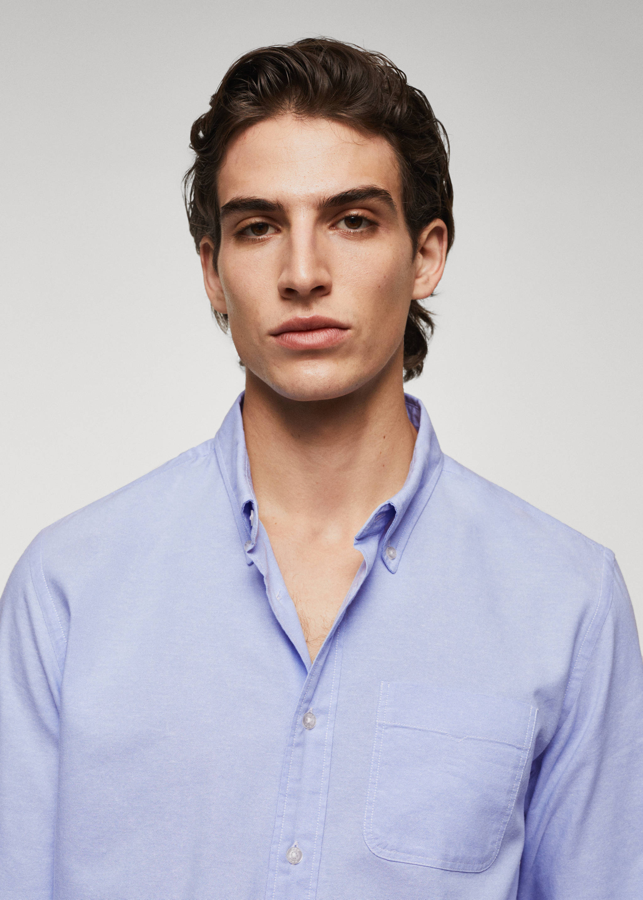 Regular fit Oxford cotton shirt - Details of the article 1