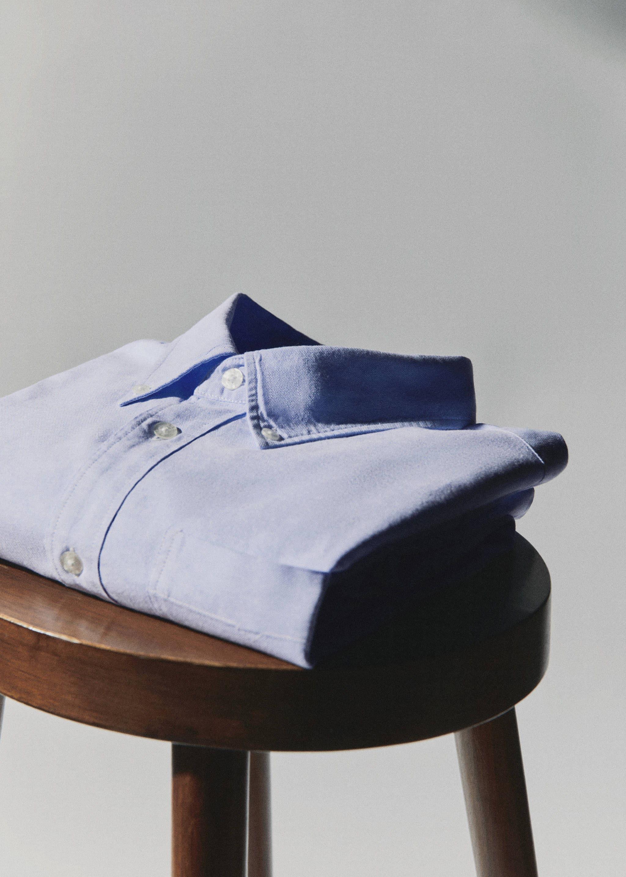 Regular fit Oxford cotton shirt - Details of the article 7