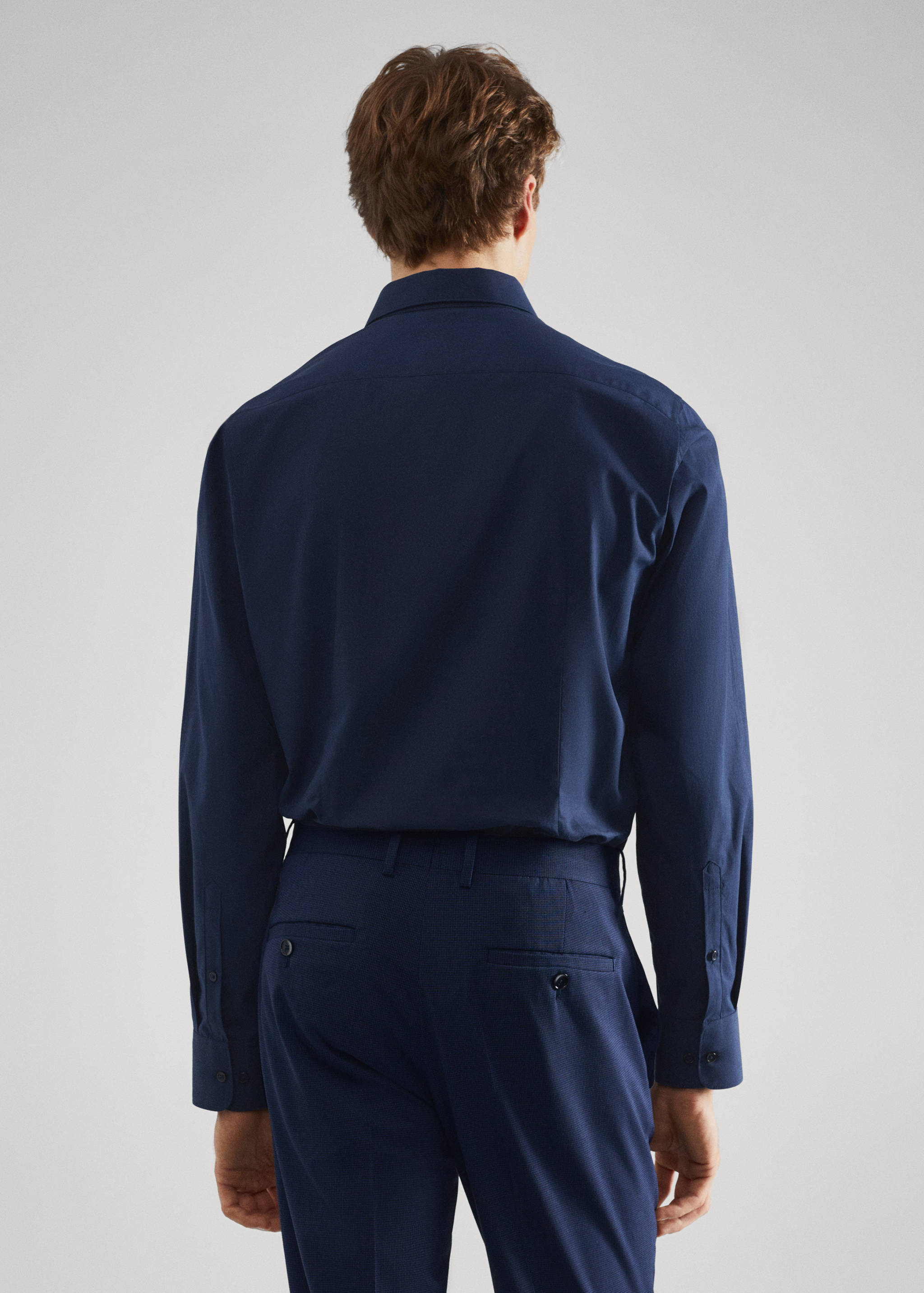 Chemise costume slim fit coton stretch - Verso de l’article