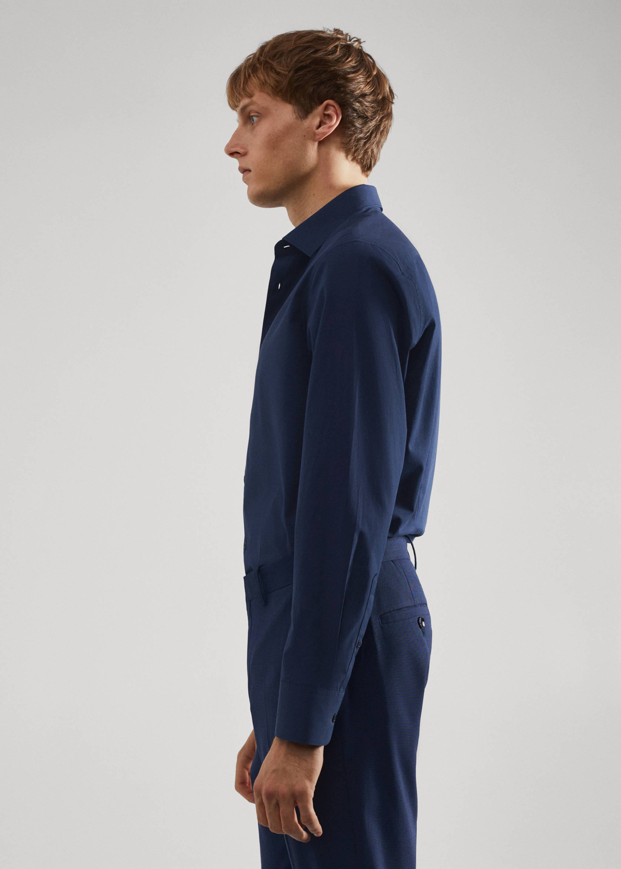 Chemise costume slim fit coton stretch - Détail de l'article 6