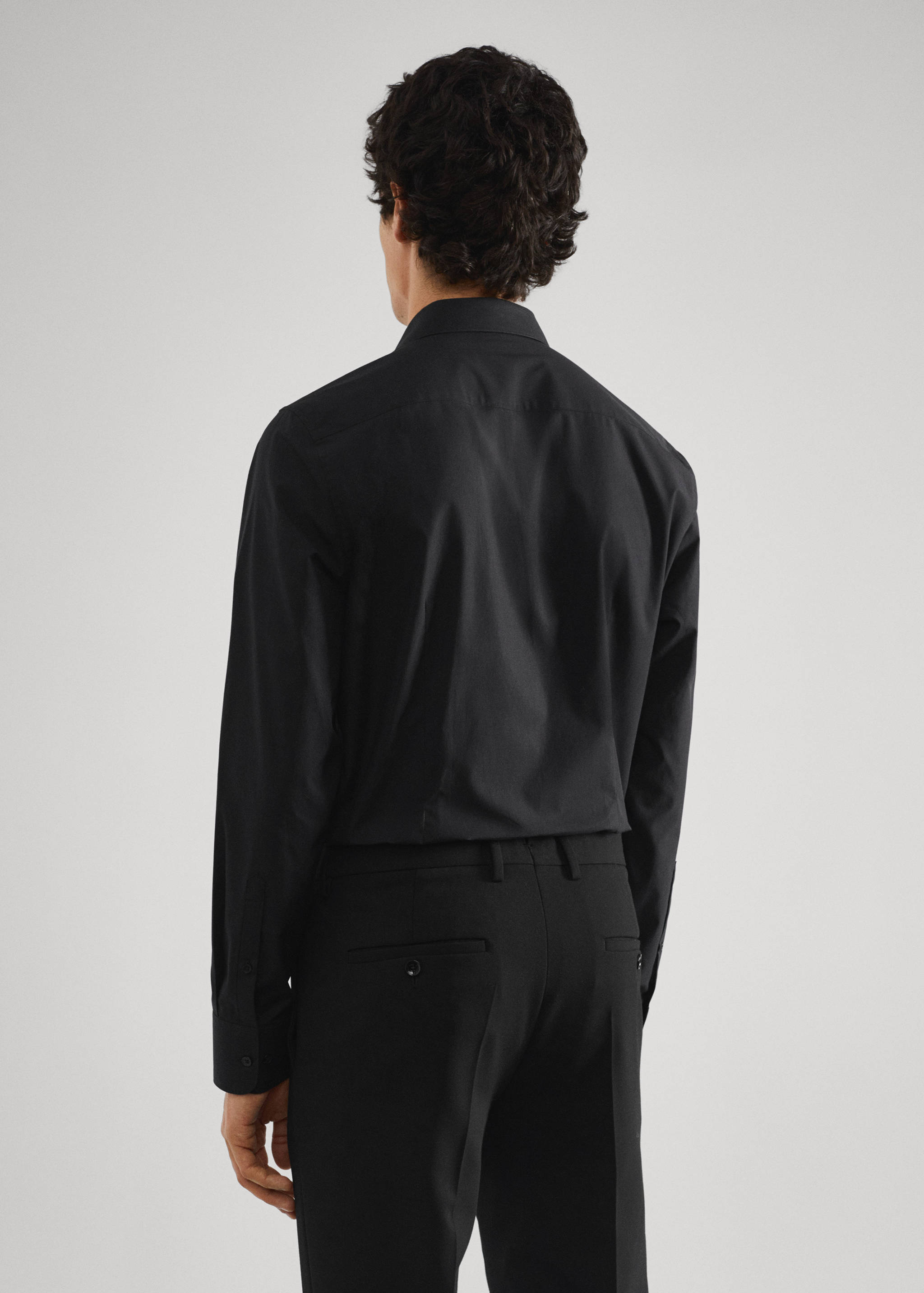 Chemise costume slim fit coton stretch - Verso de l’article