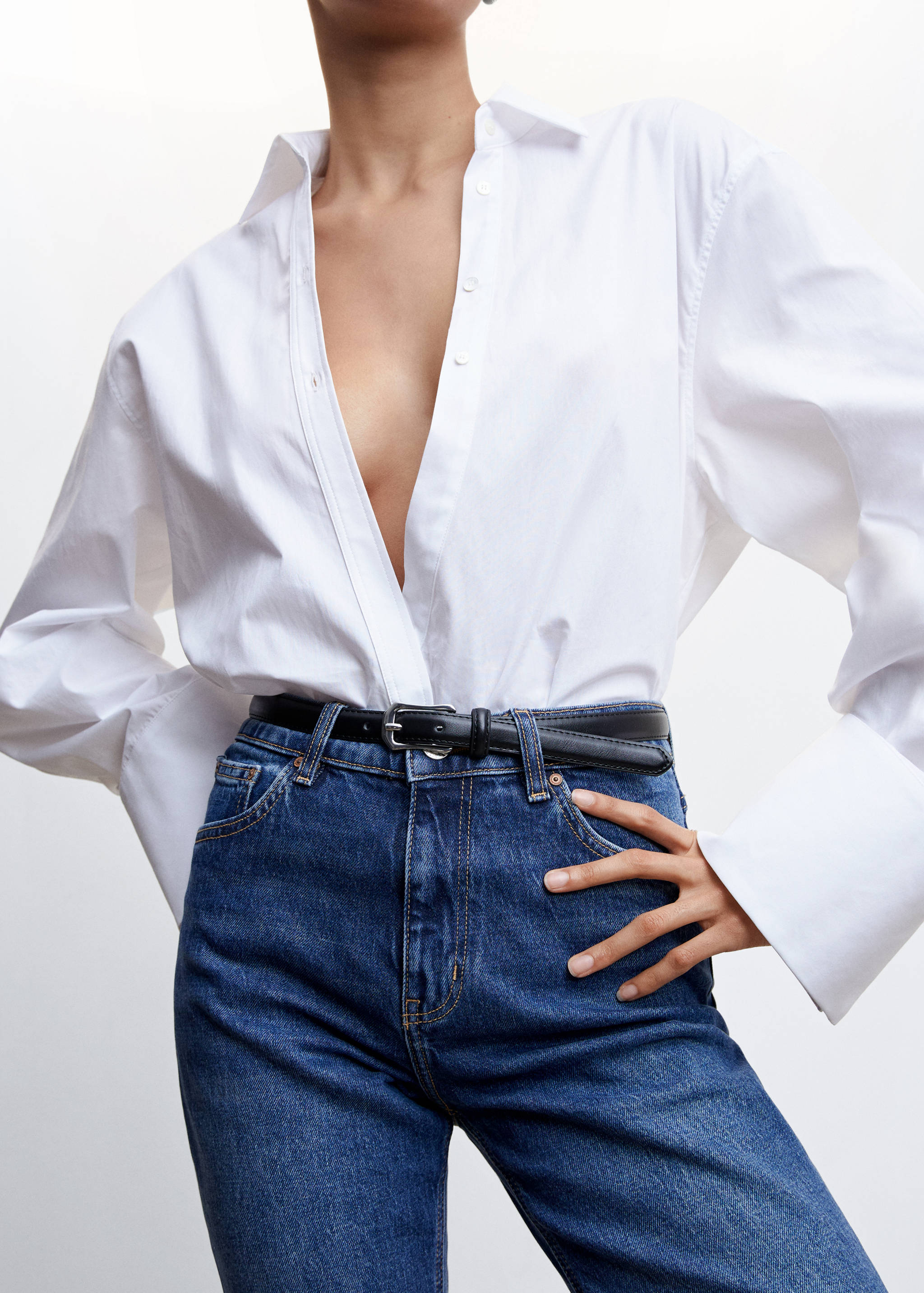 Comfort Mom-Jeans mit hoher Bundhöhe - Detail des Artikels 6