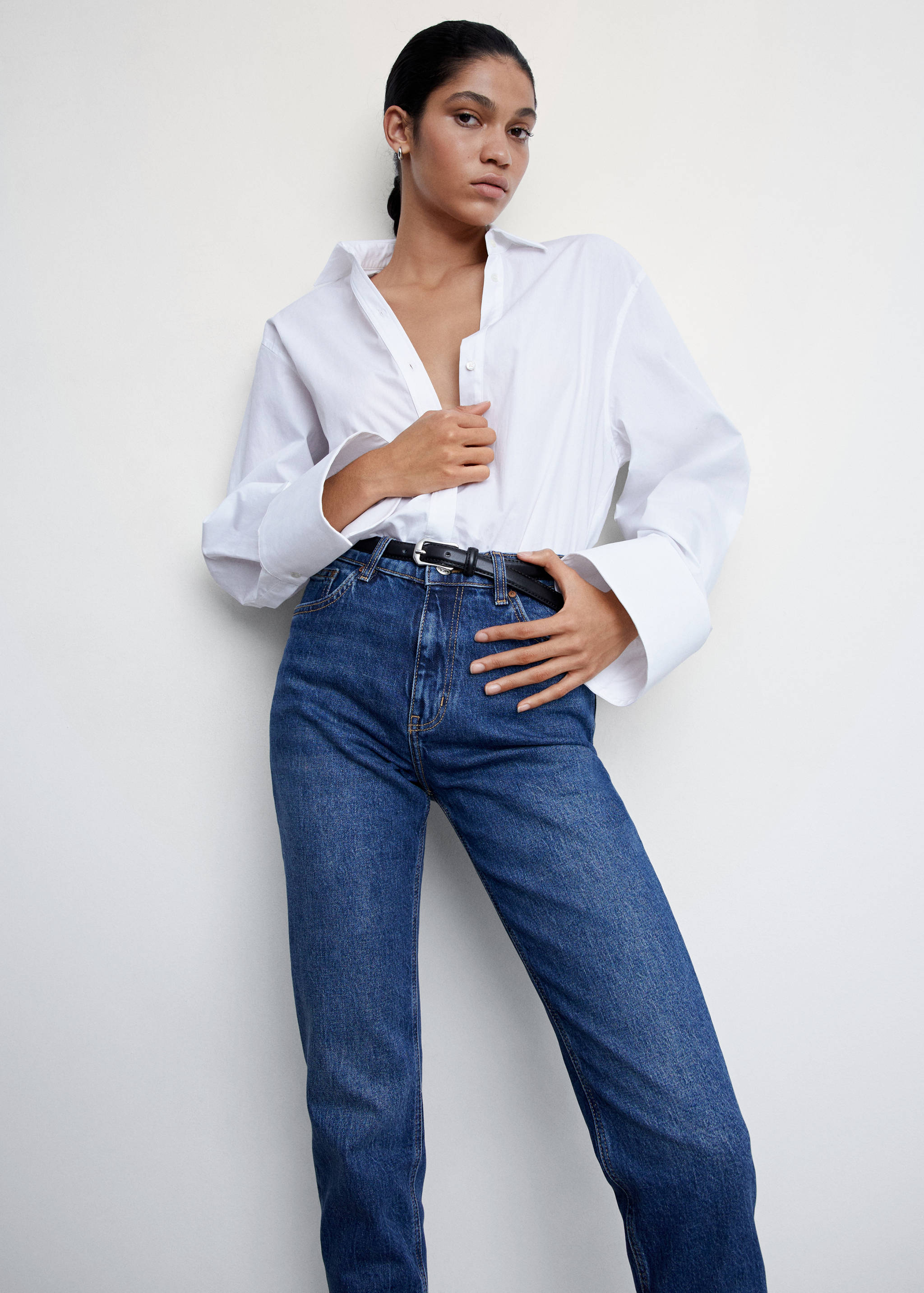 Comfort Mom-Jeans mit hoher Bundhöhe - Detail des Artikels 2