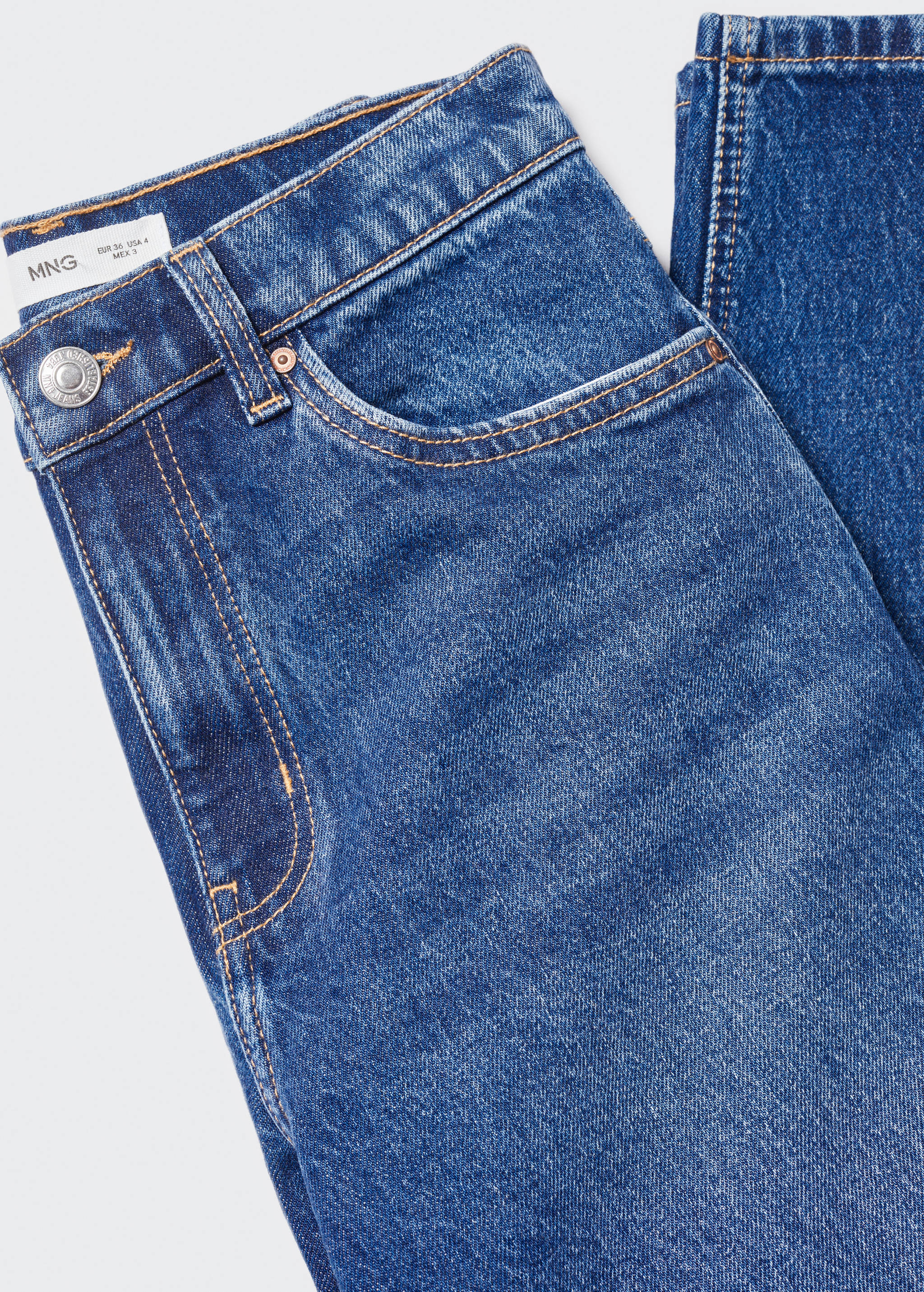 Comfort Mom-Jeans mit hoher Bundhöhe - Detail des Artikels 8