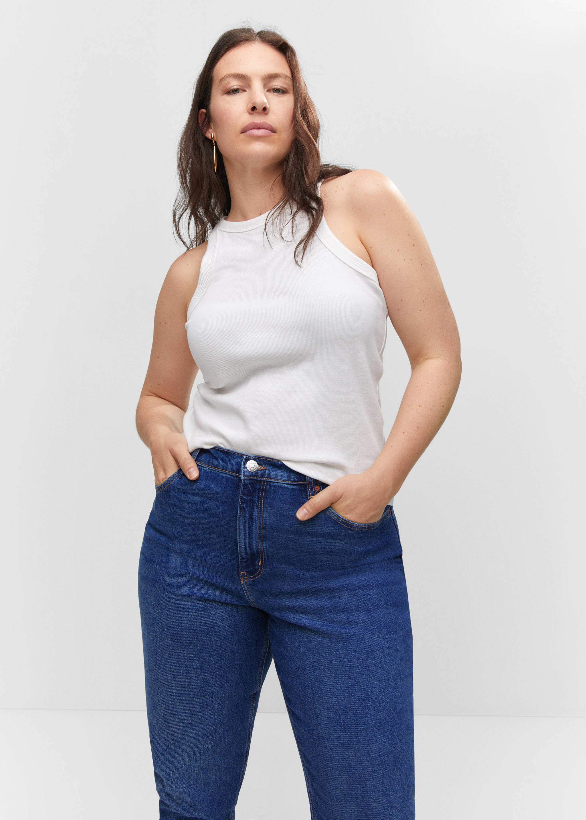 Comfort Mom-Jeans mit hoher Bundhöhe - Detail des Artikels 5