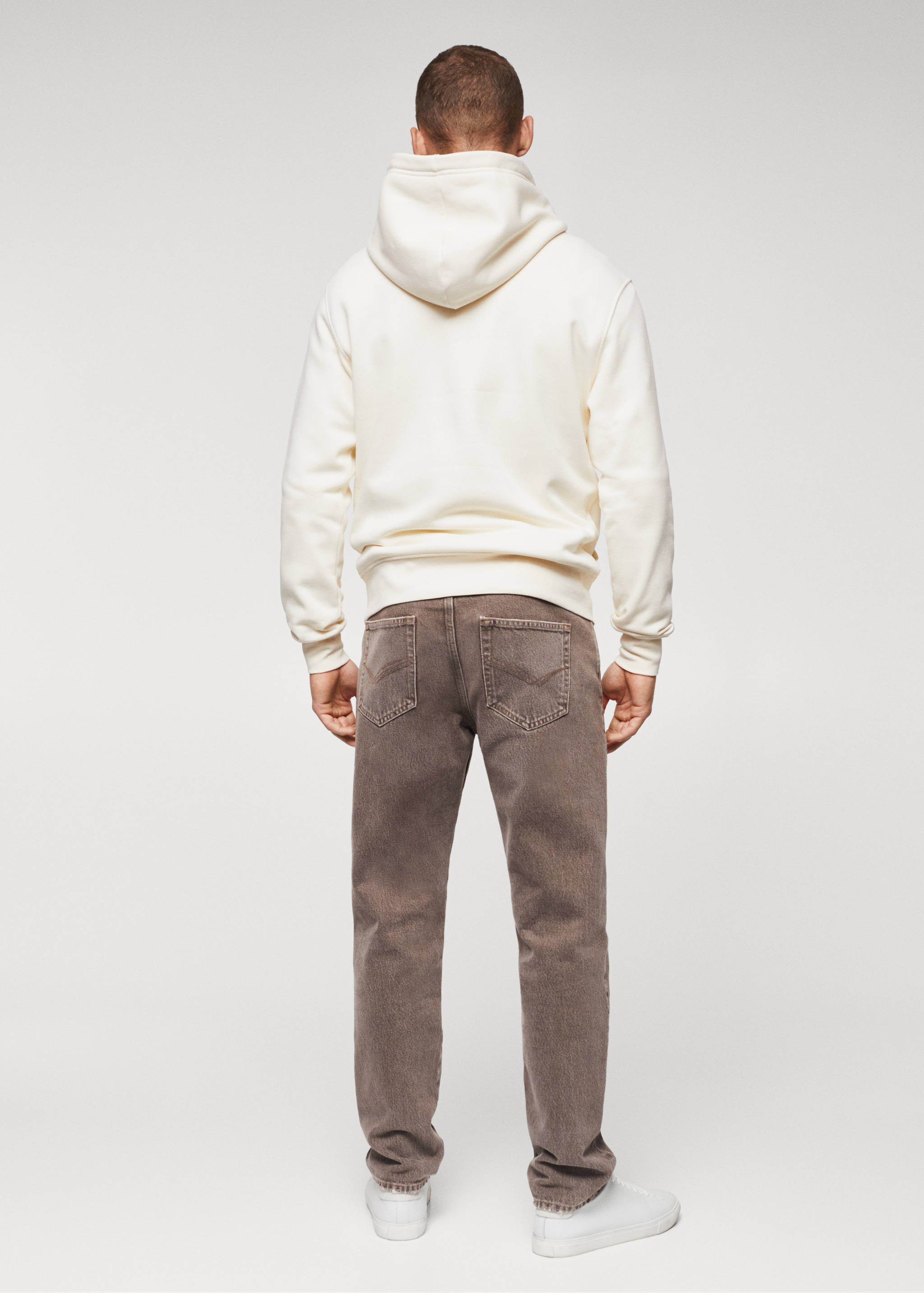 Βαμβακερή φούτερ με κουκούλα - Πίσω όψη προϊόντος