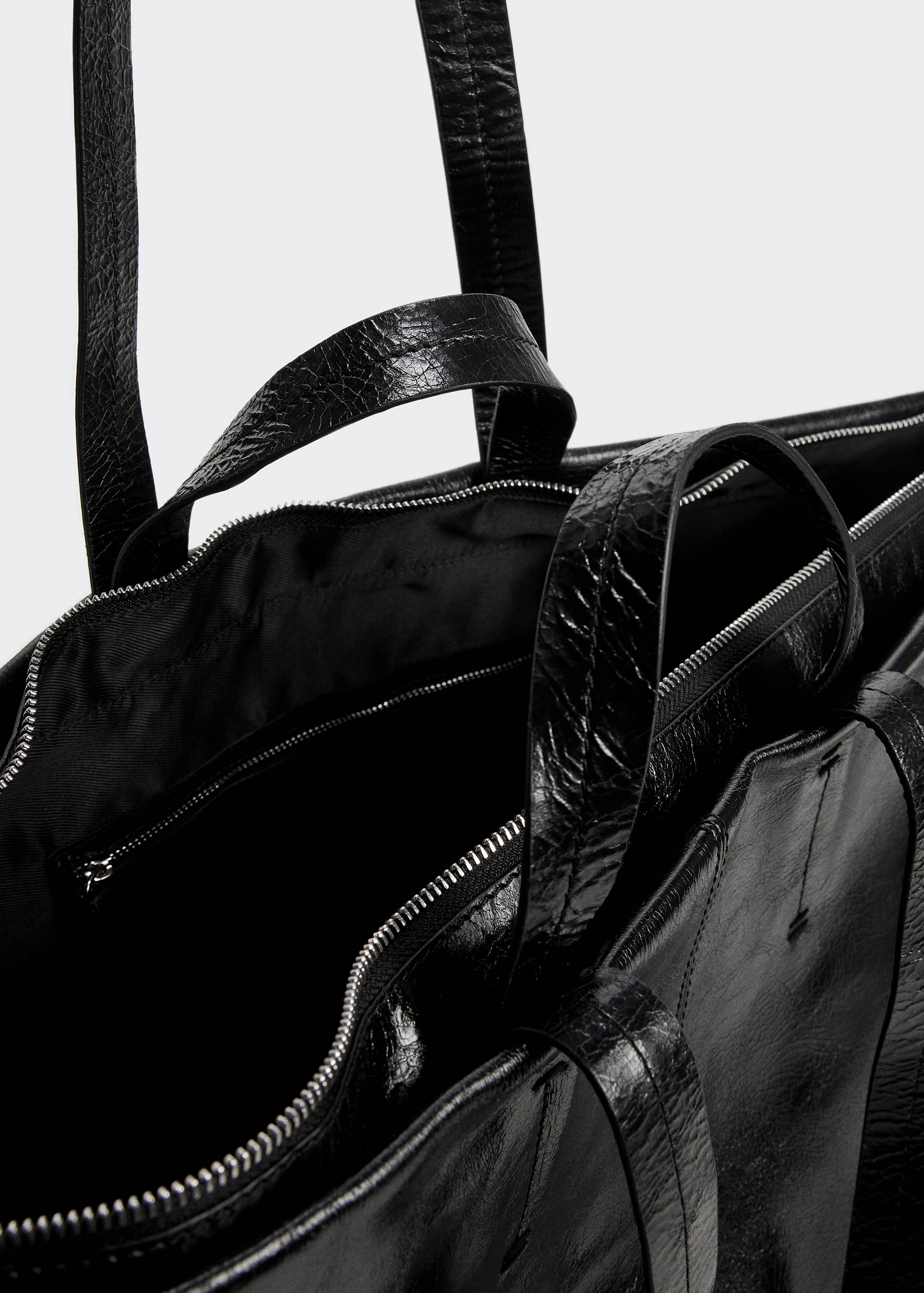Leather shopper bag - Details of the article 1