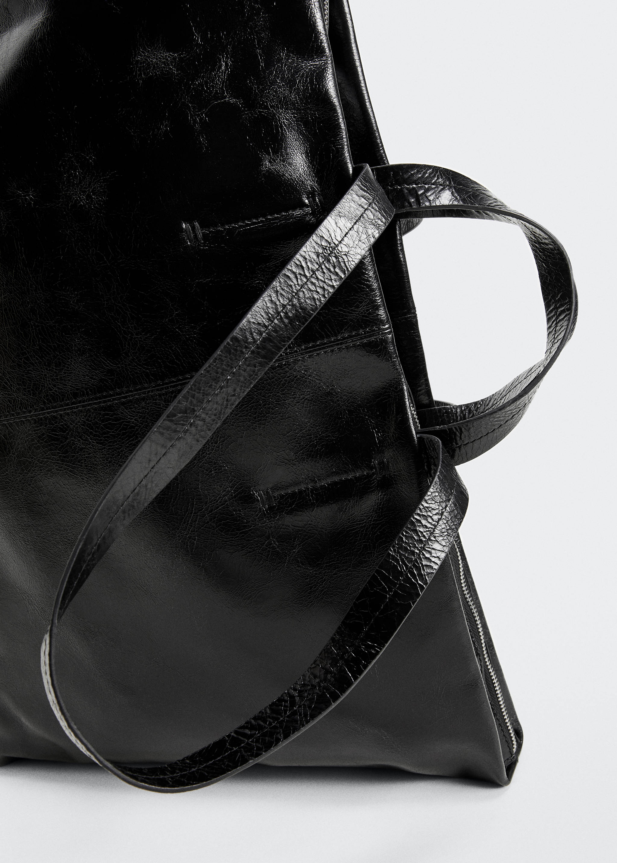 Leather shopper bag - Details of the article 2