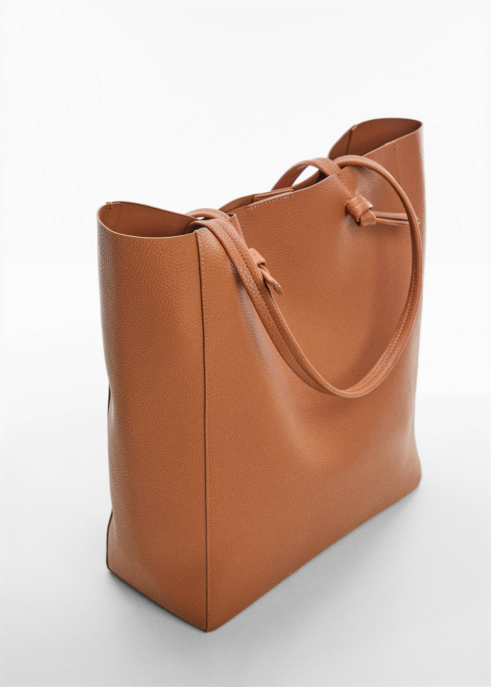 Knot handle shopper bag - Medium plane