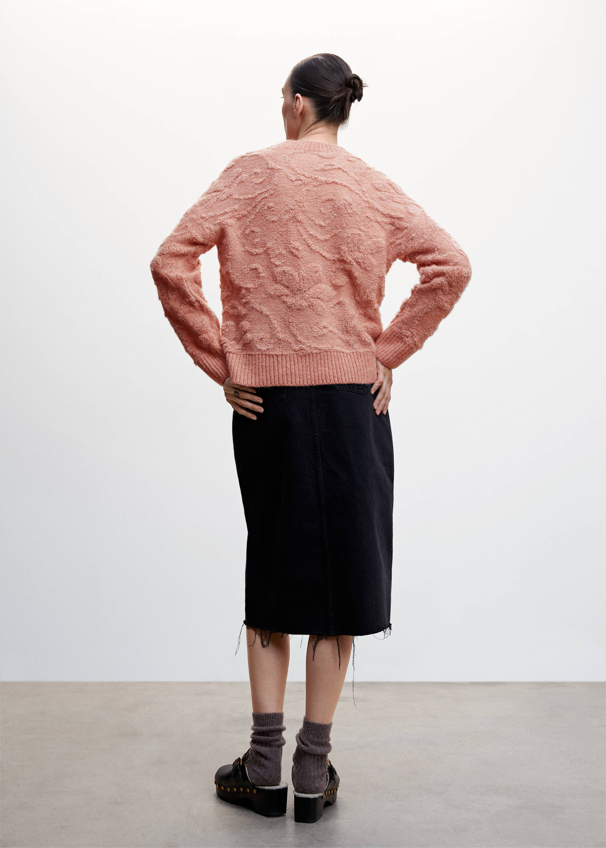 Openwork lurex sweater - Reverse of the article