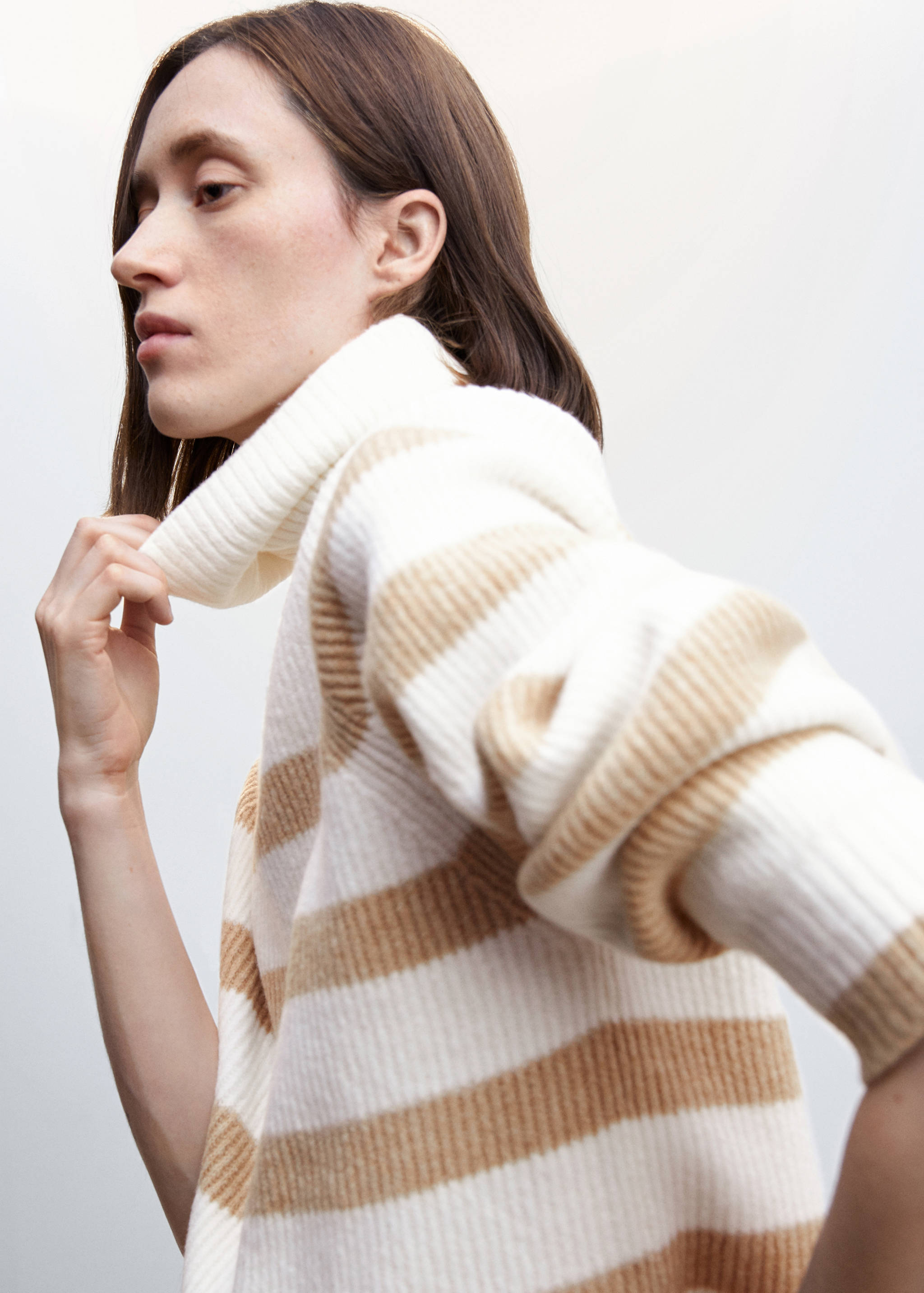 Gestreifter Rollkragenpullover - Detail des Artikels 1