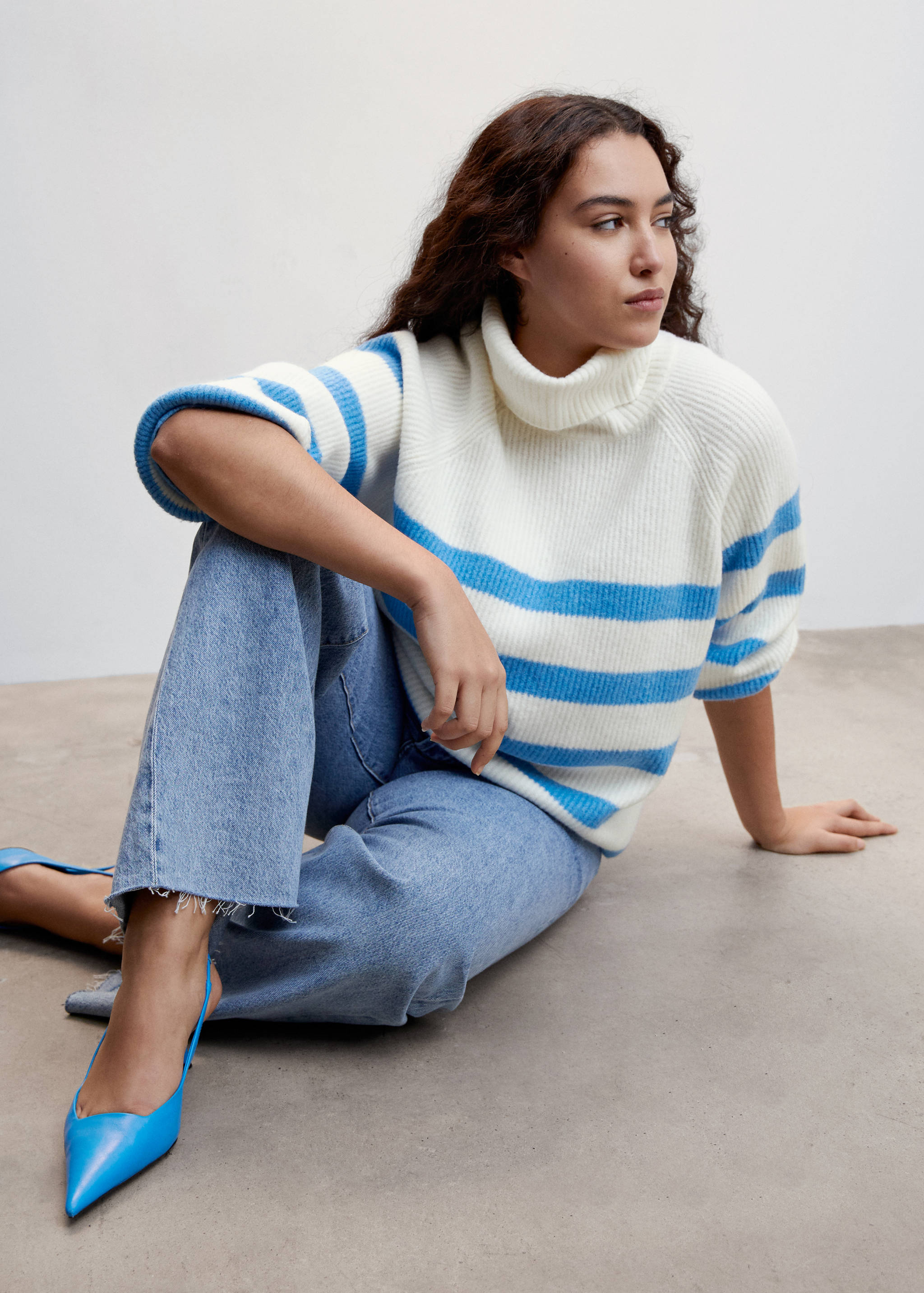 Gestreifter Rollkragenpullover - Detail des Artikels 4