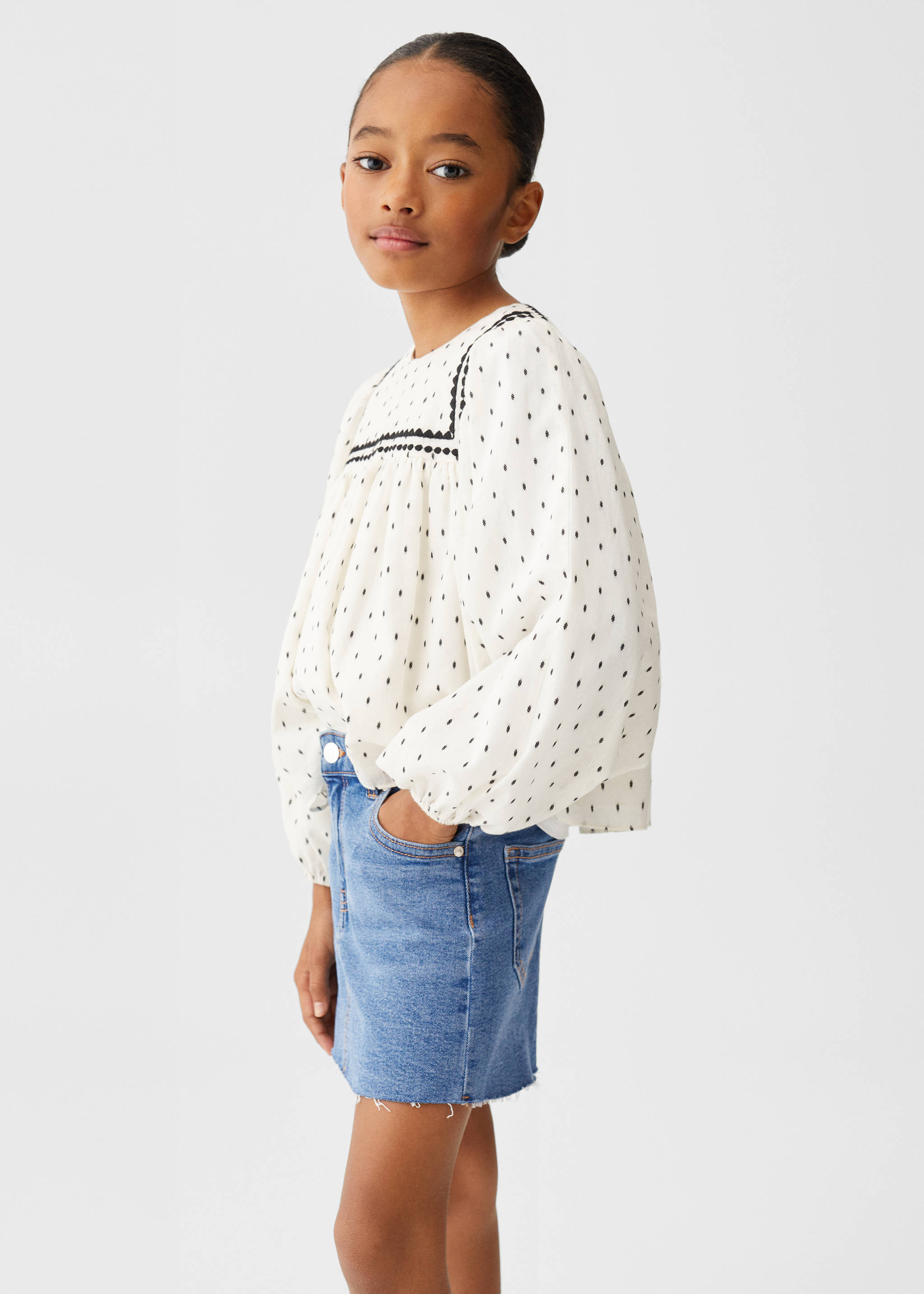 Jupe courte denim  - Plan moyen