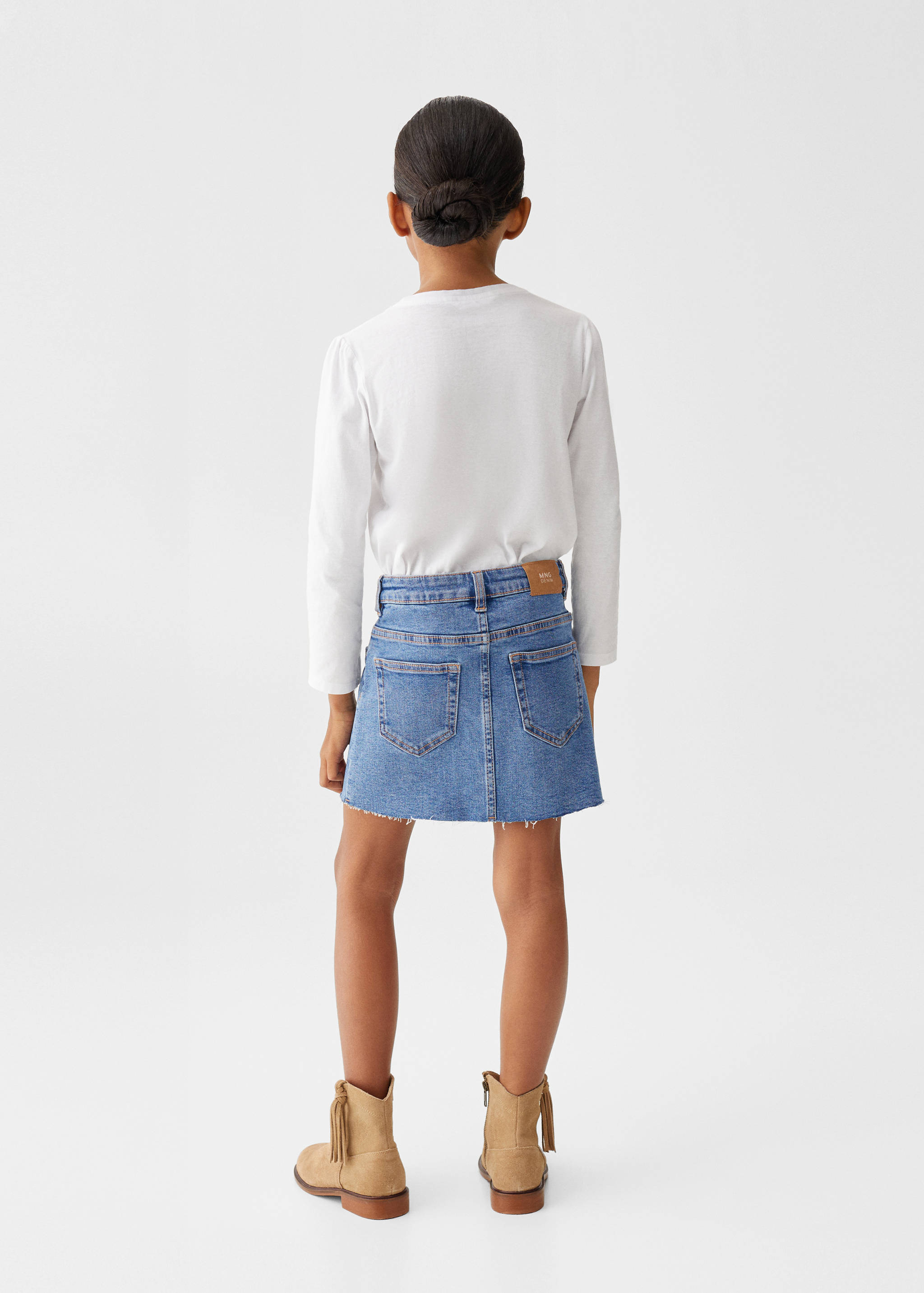 Jupe courte denim  - Verso de l’article