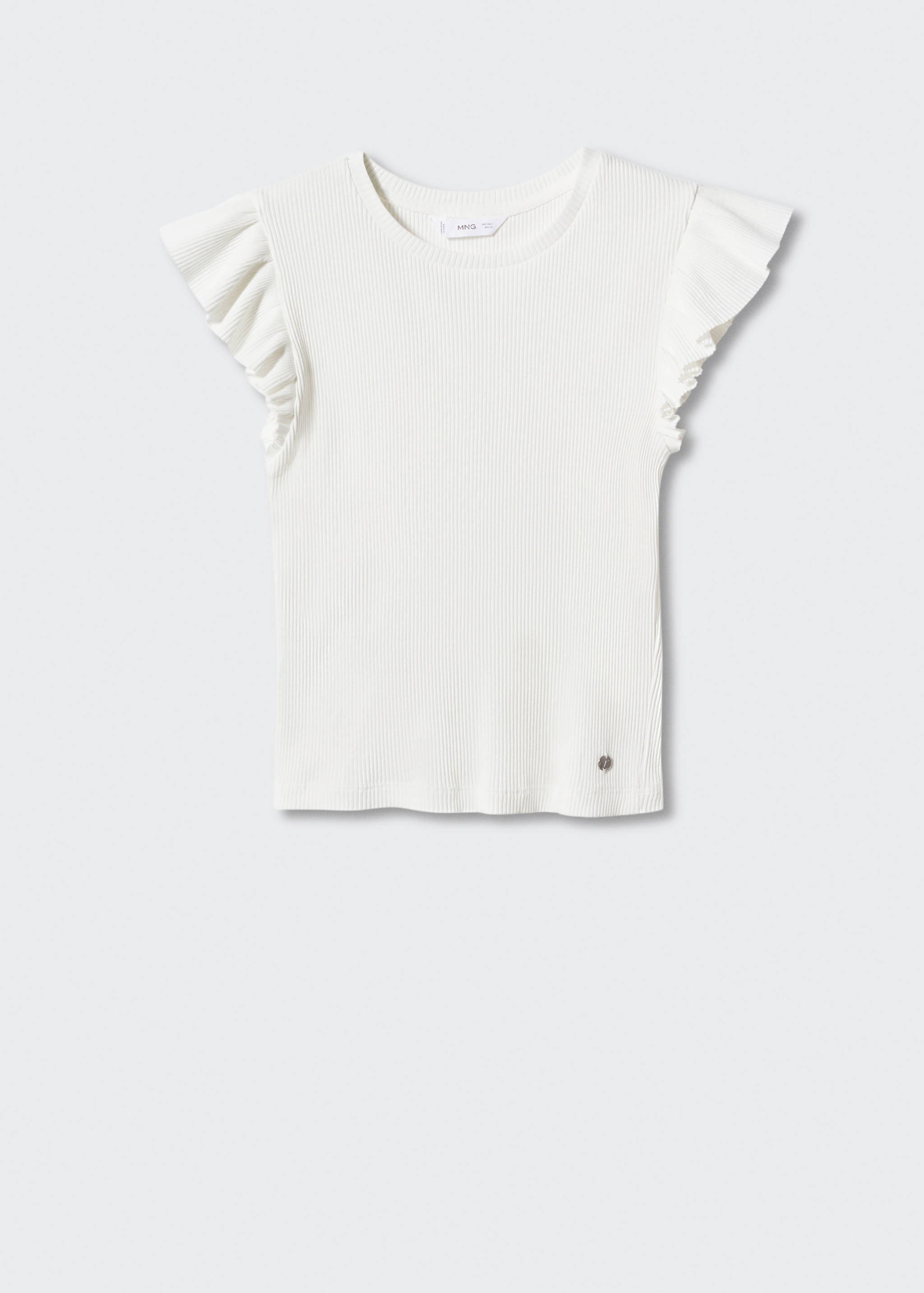 Ruffled detail T-shirt - Article without model